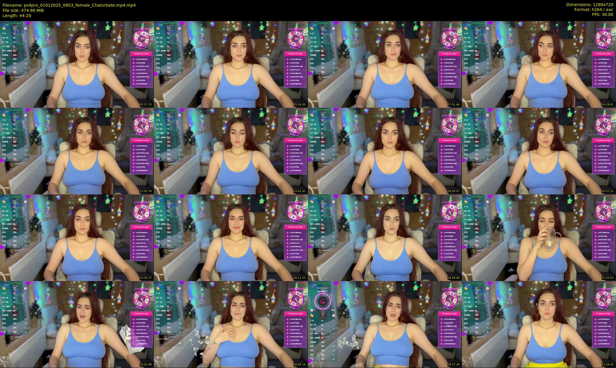 ps4pro — 45 minute Chaturbate female cam show recording, 720p, Jan 1, 2025