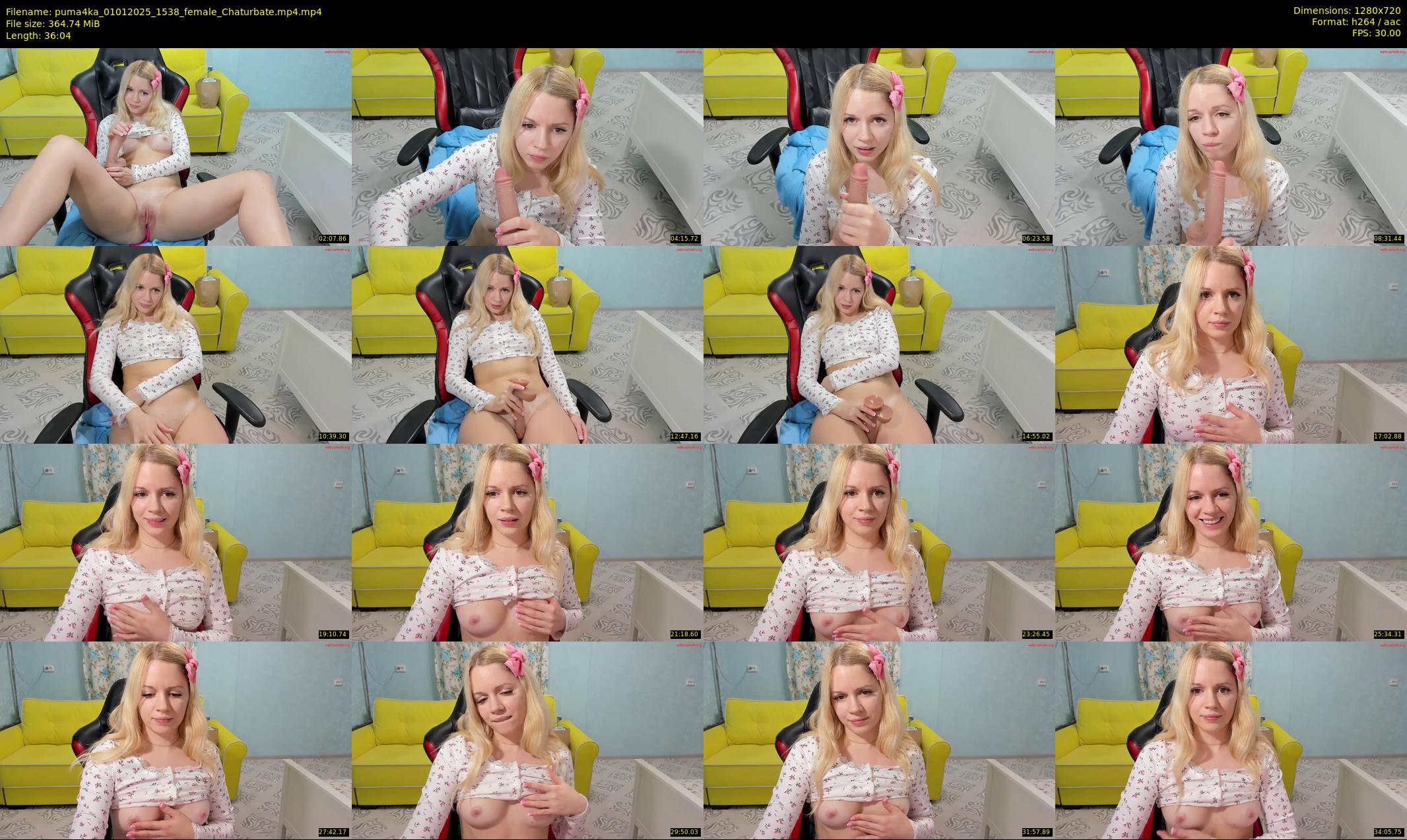 puma4ka — 37 minute Chaturbate female cam show recording, 720p, Jan 1, 2025