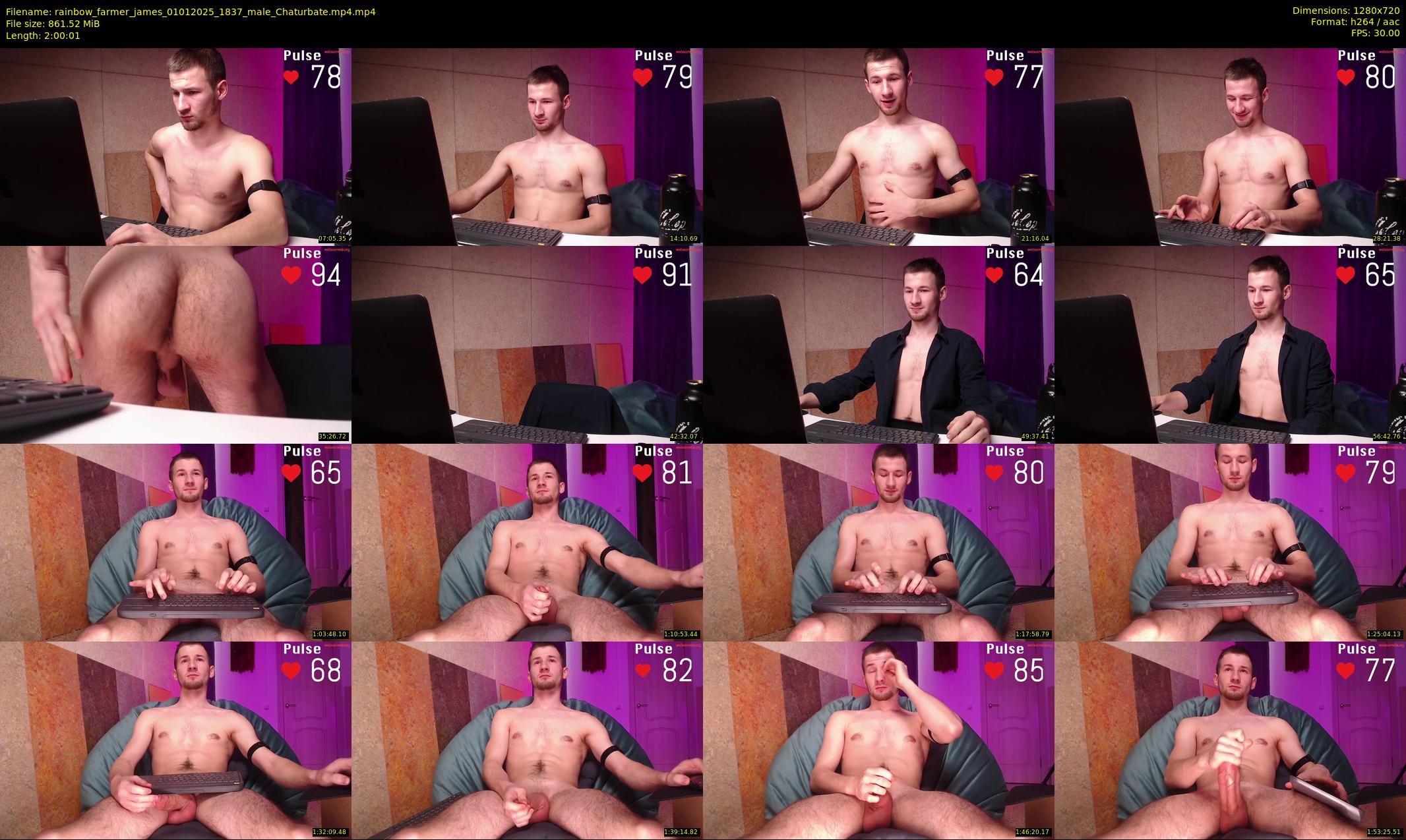 rainbow_farmer_james — 121 minute Chaturbate male cam show recording, 720p, Jan 1, 2025