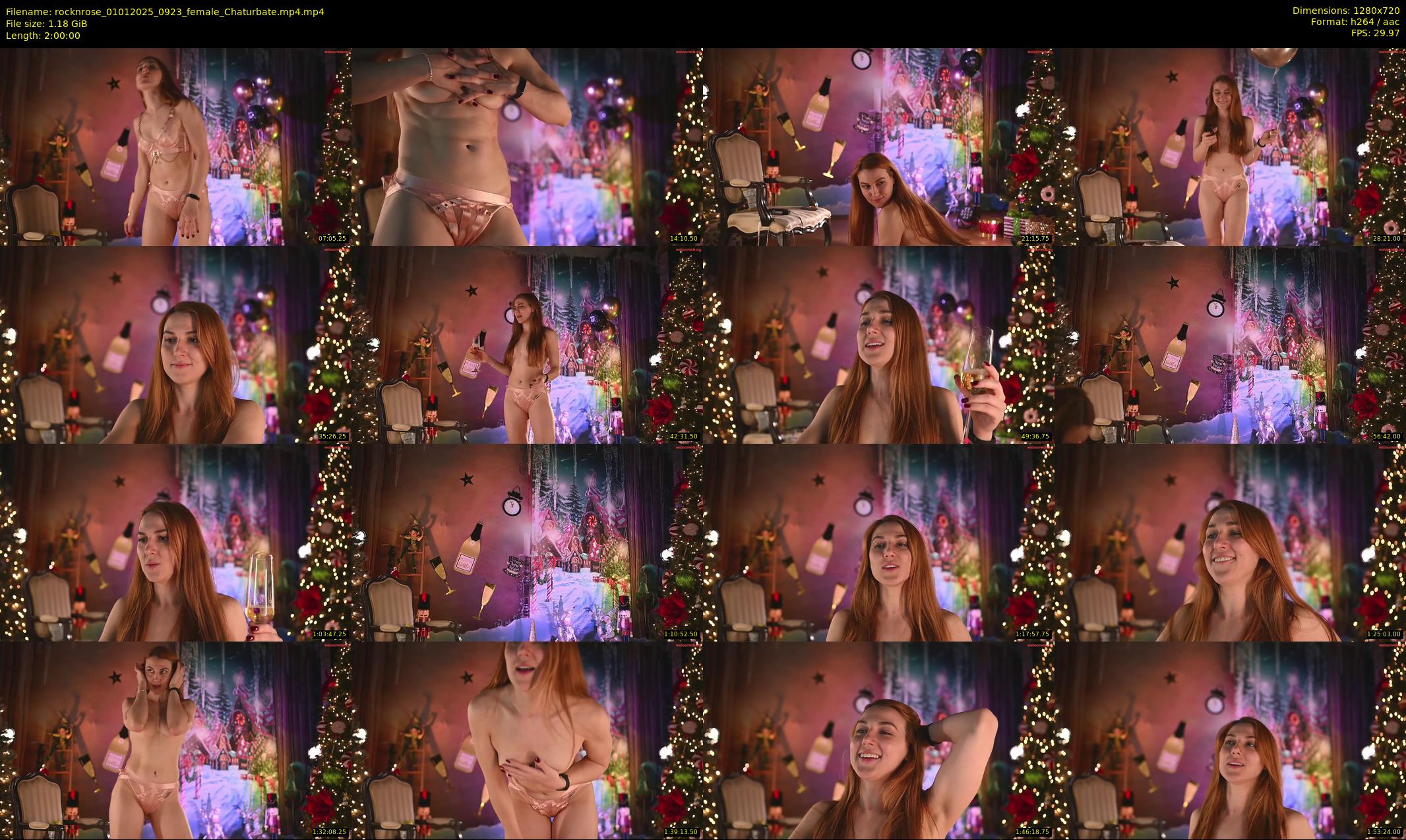 rocknrose — 120 minute Chaturbate female cam show recording, 720p, Jan 1, 2025