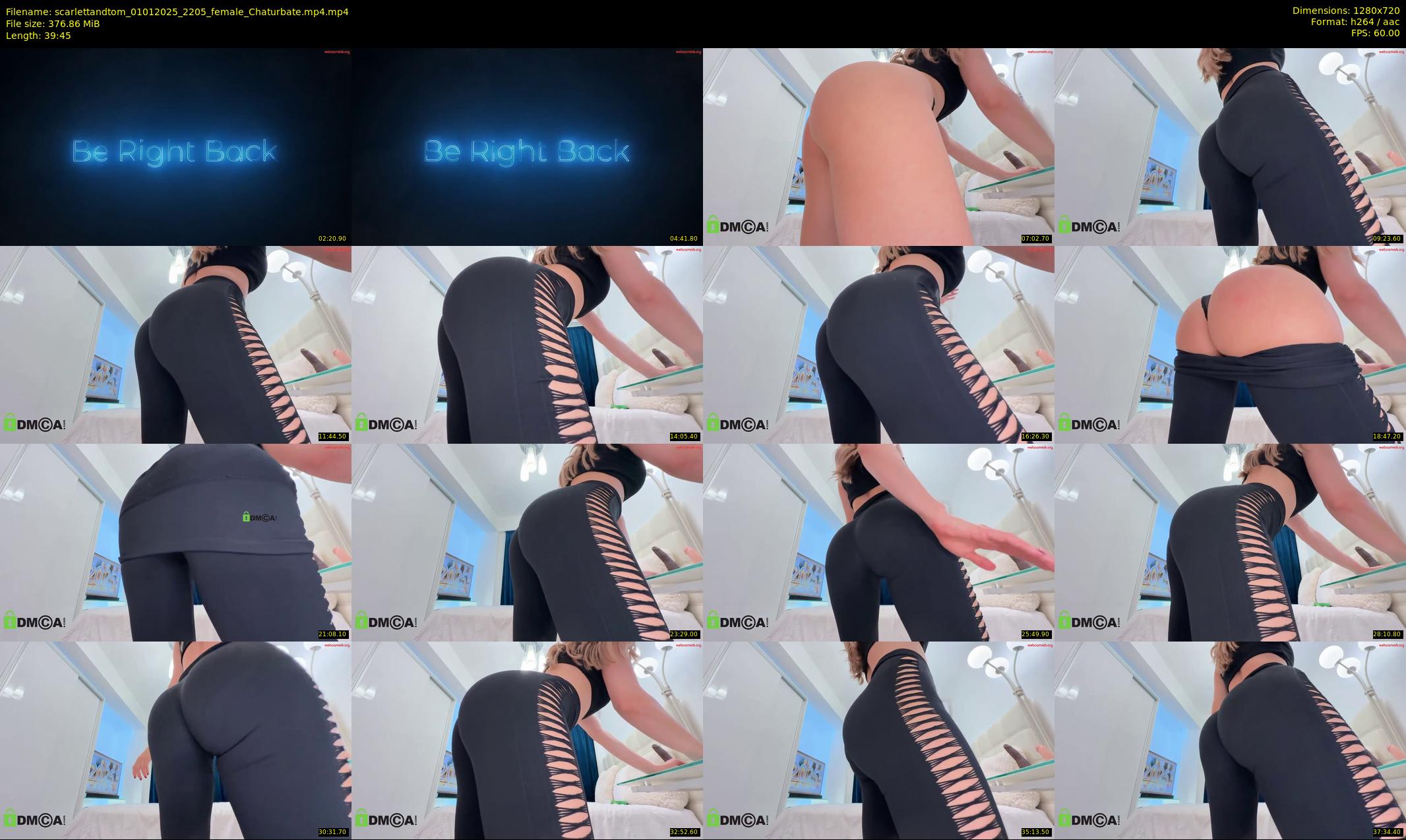 scarlettandtom — 40 minute Chaturbate couple cam show recording, 720p, Jan 1, 2025
