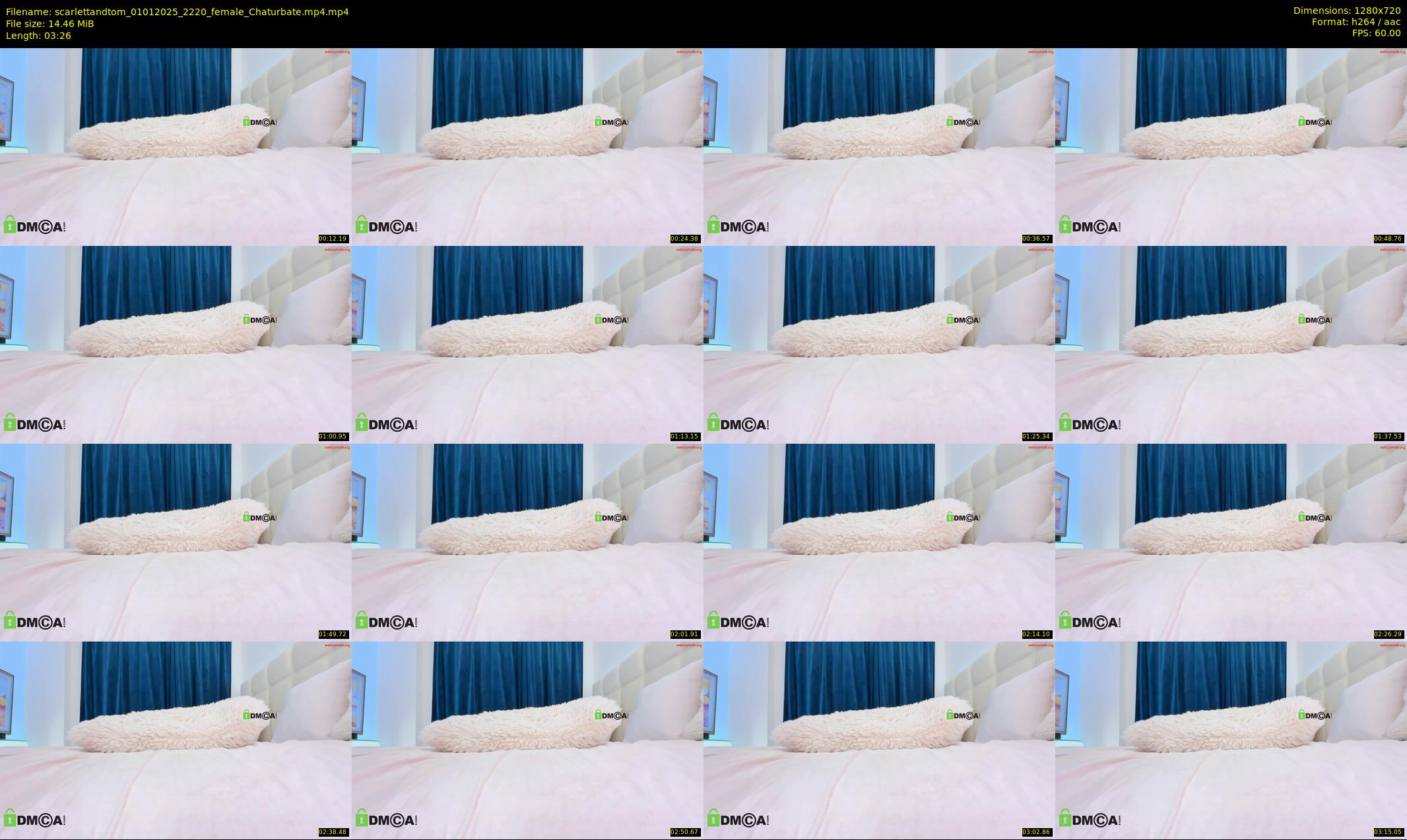 scarlettandtom — 4 minute Chaturbate couple cam show recording, 720p, Jan 1, 2025