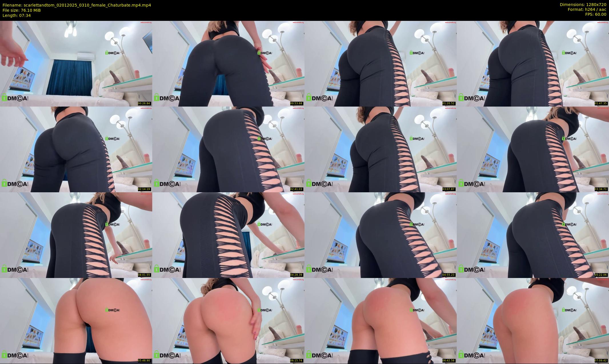 scarlettandtom — 8 minute Chaturbate couple cam show recording, 720p, Jan 2, 2025