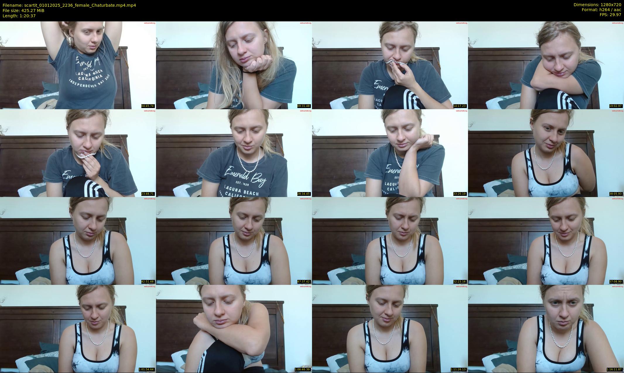 scartit — 81 minute Chaturbate female cam show recording, 720p, Jan 1, 2025