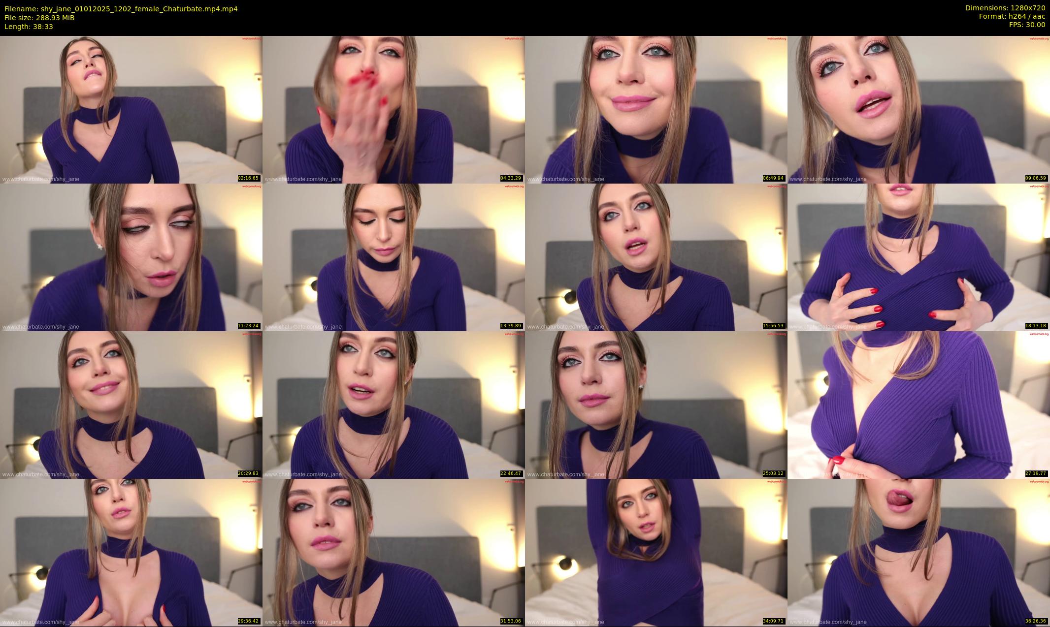 shy_jane — 39 minute Chaturbate female cam show recording, 720p, Jan 1, 2025
