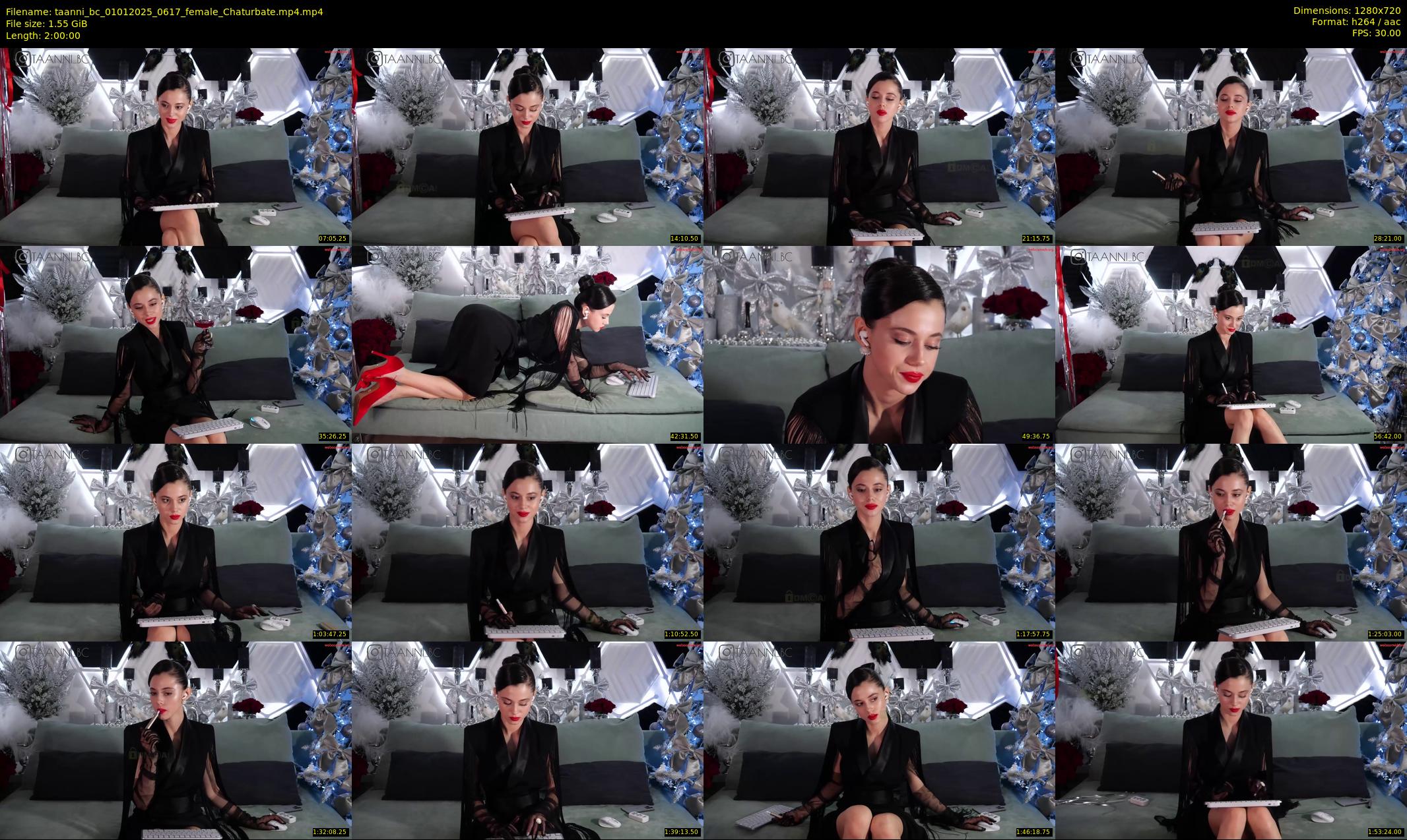 taanni_bc — 120 minute Chaturbate female cam show recording, 720p, Jan 1, 2025