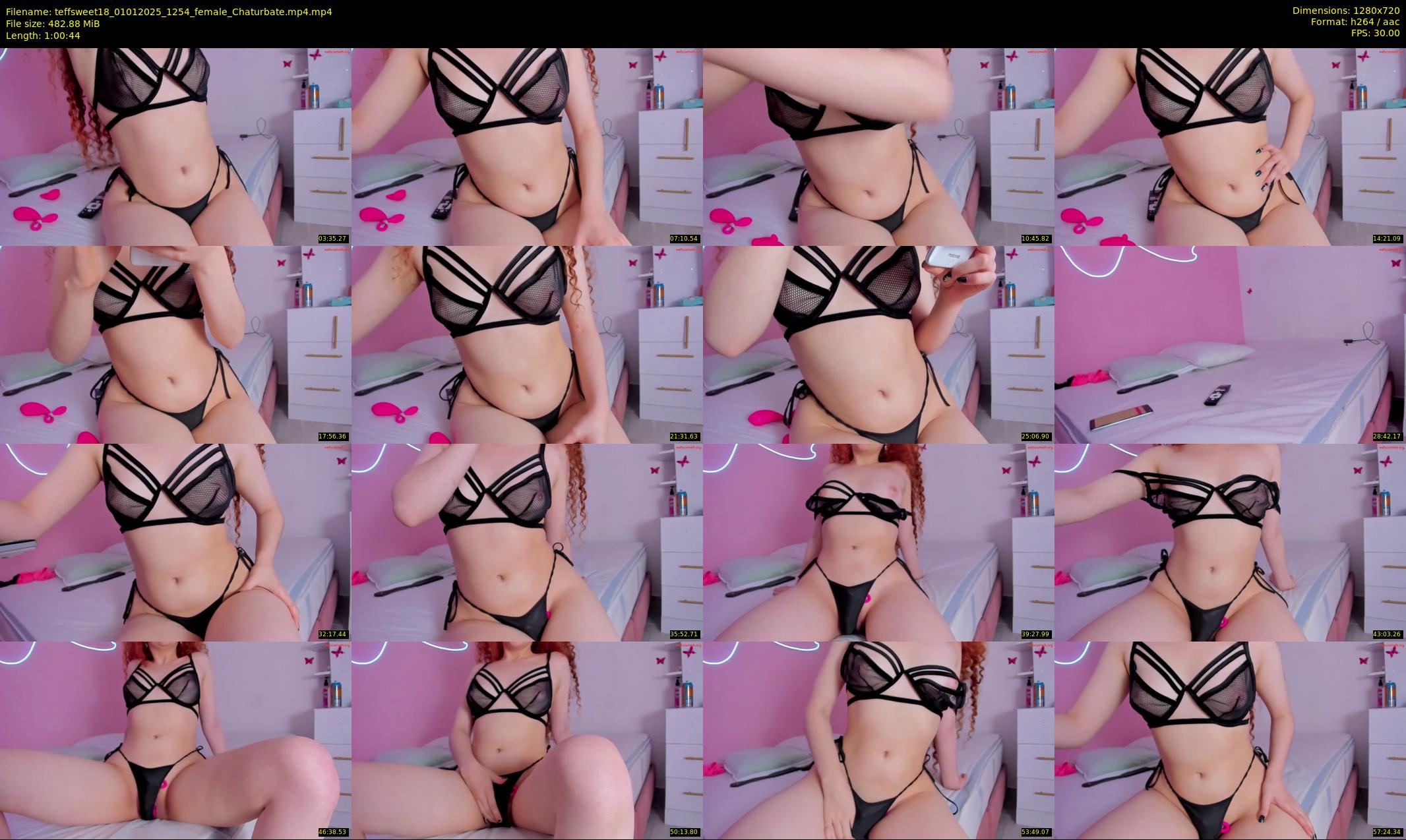 teffsweet18 — 61 minute Chaturbate female cam show recording, 720p, Jan 1, 2025