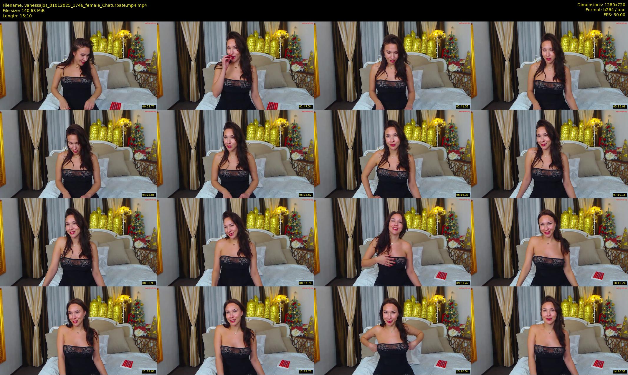 vanessajos — 16 minute Chaturbate female cam show recording, 720p, Jan 1, 2025
