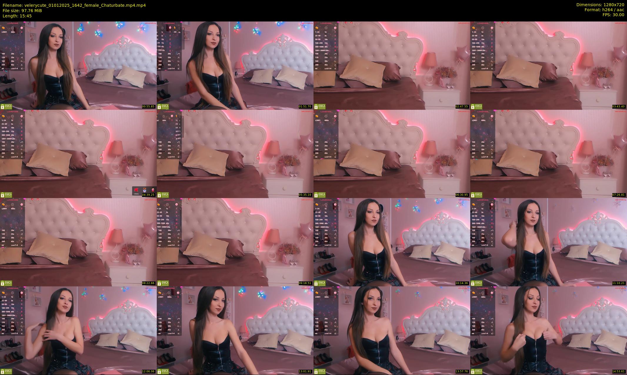 velerycute — 16 minute Chaturbate female cam show recording, 720p, Jan 1, 2025