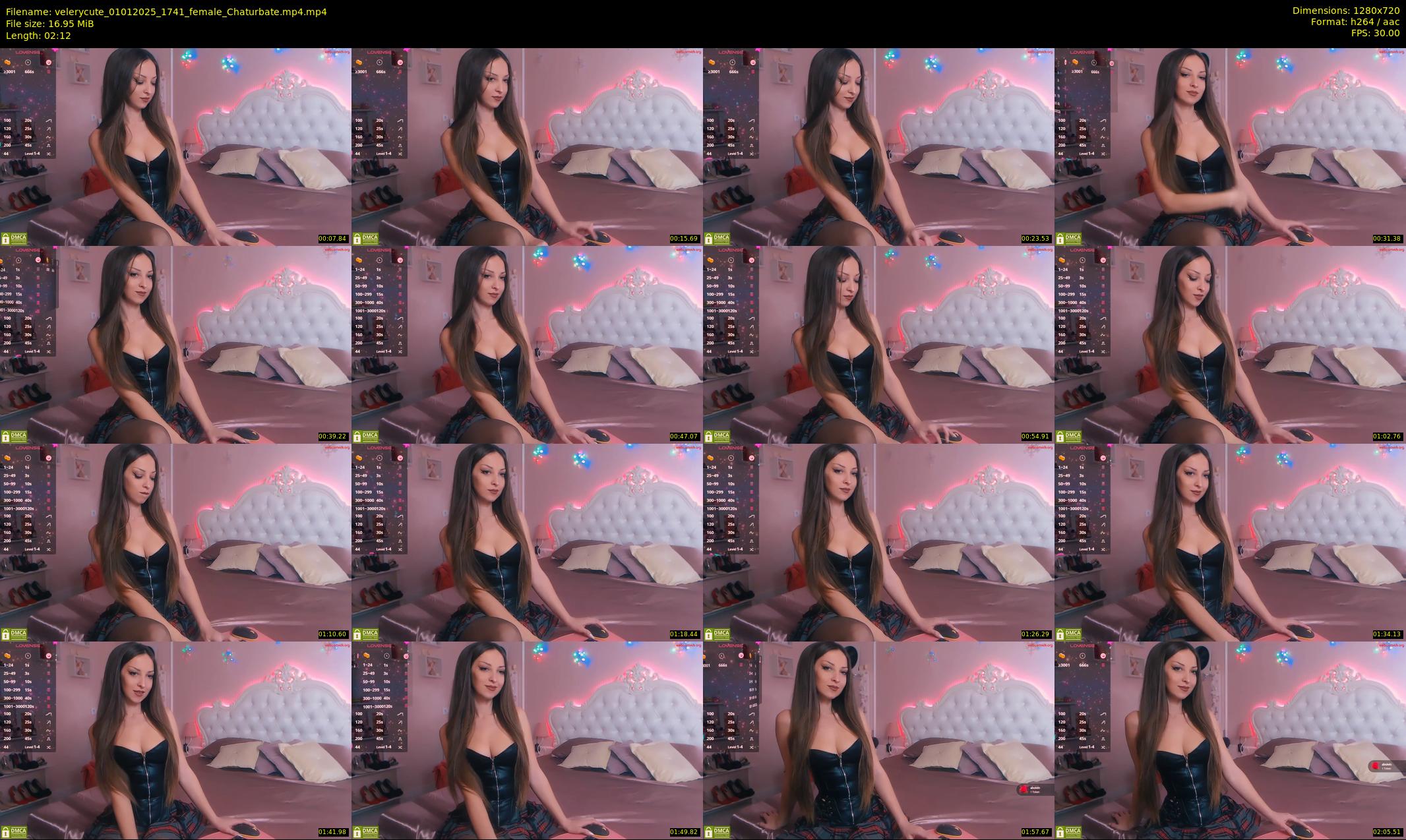 velerycute — 3 minute Chaturbate female cam show recording, 720p, Jan 1, 2025