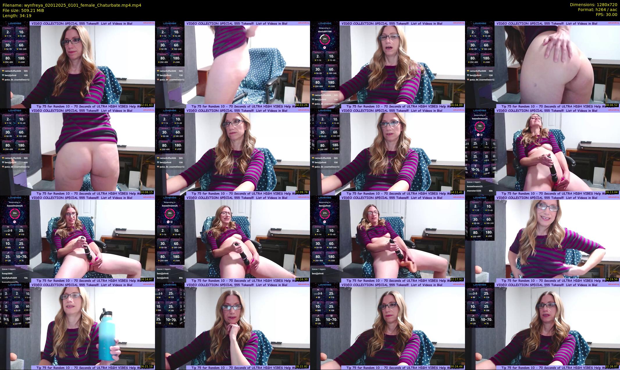 wynfreya — 35 minute Chaturbate female cam show recording, 720p, Jan 2, 2025
