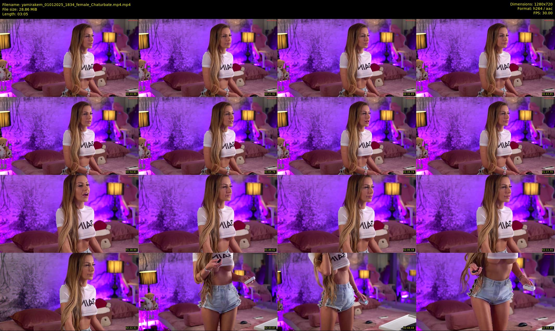 yamirakem — 4 minute Chaturbate female cam show recording, 720p, Jan 1, 2025