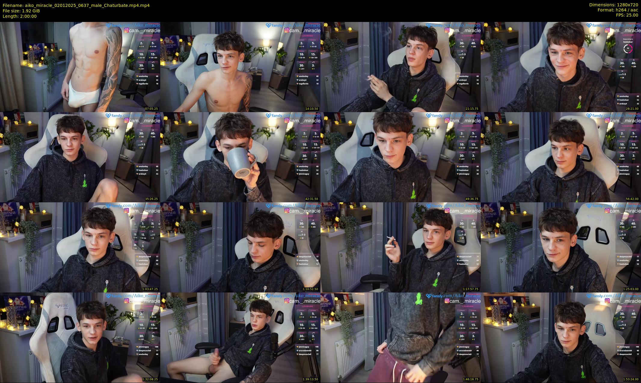 aiko_miracle — 120 minute Chaturbate male cam show recording, 720p, Jan 2, 2025