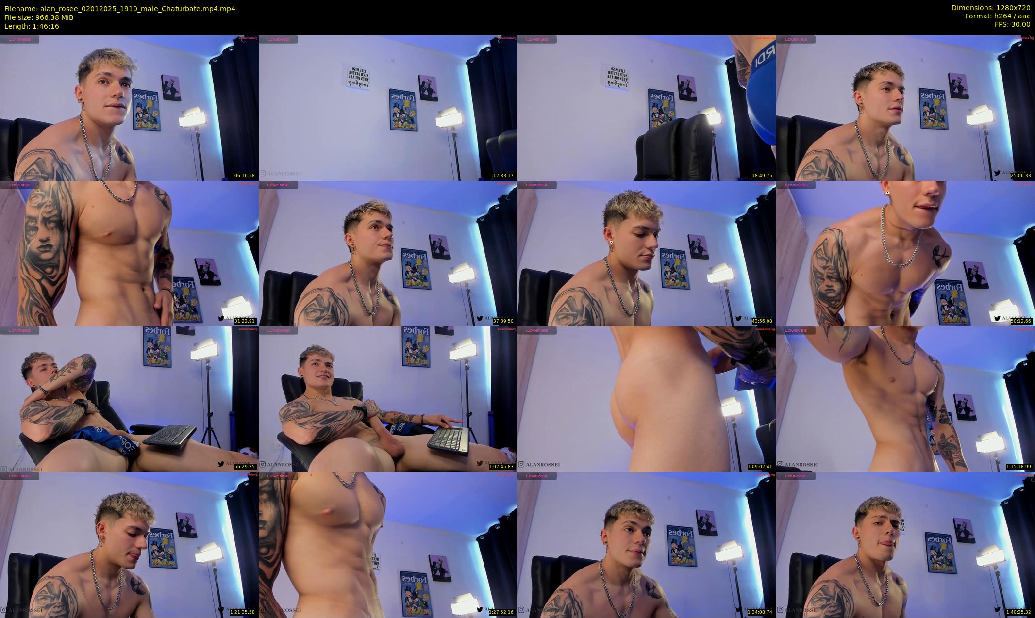 alan_rosee — 107 minute Chaturbate male cam show recording, 720p, Jan 2, 2025