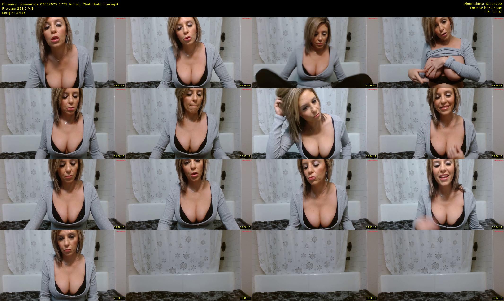 alannarack — 38 minute Chaturbate female cam show recording, 720p, Jan 2, 2025