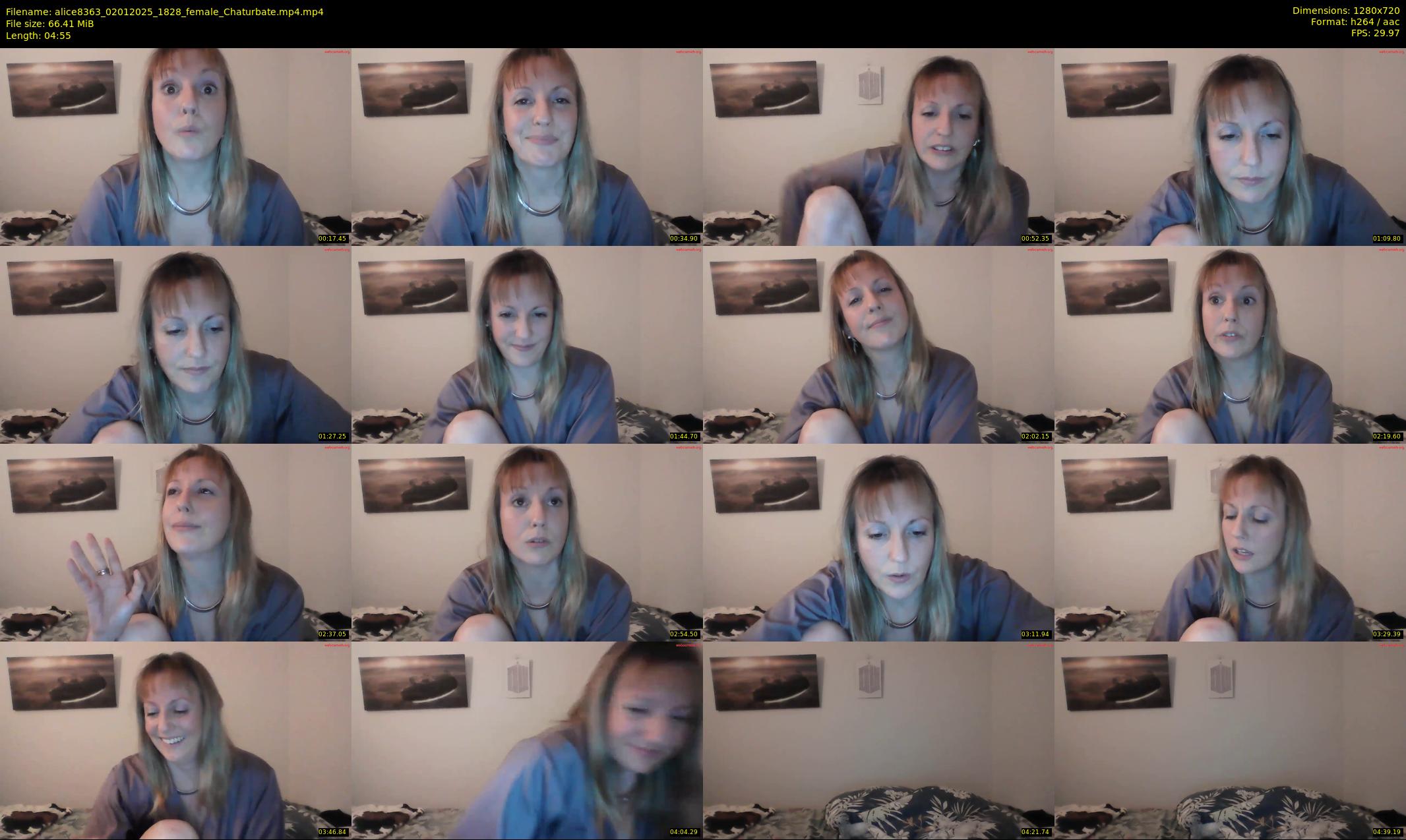 alice8363 — 5 minute Chaturbate female cam show recording, 720p, Jan 2, 2025