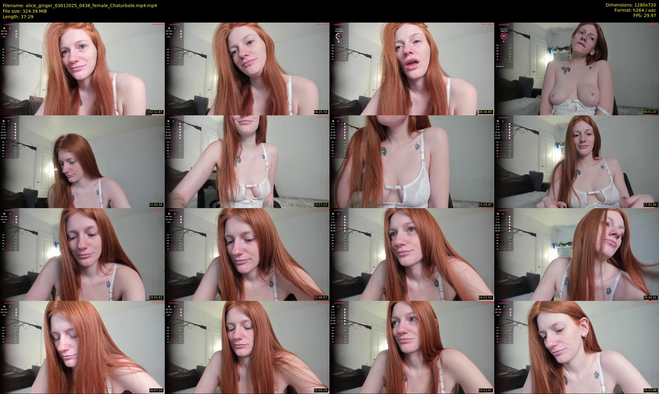 alice_ginger — 38 minute Chaturbate female cam show recording, 720p, Jan 3, 2025
