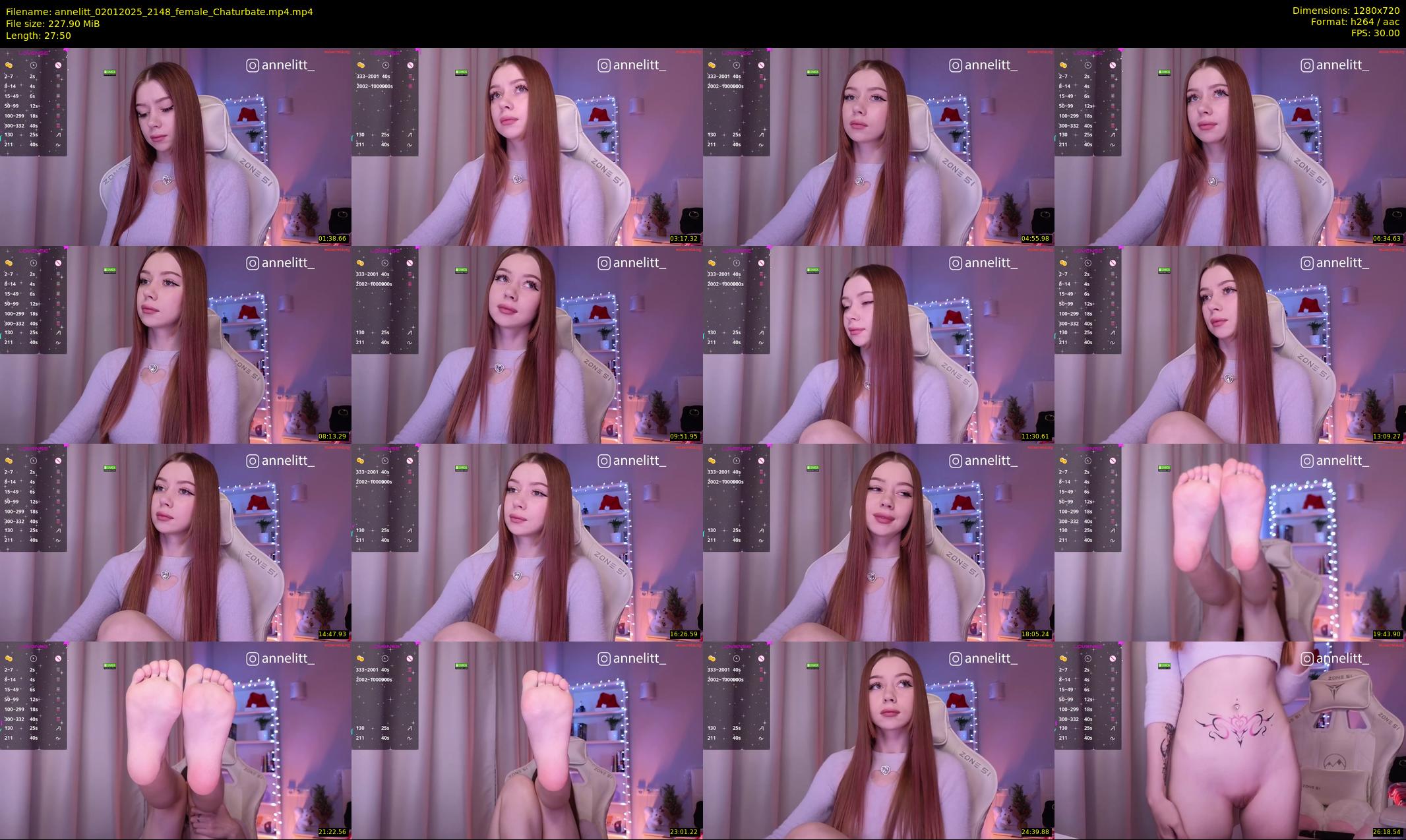 annelitt — 28 minute Chaturbate female cam show recording, 720p, Jan 2, 2025