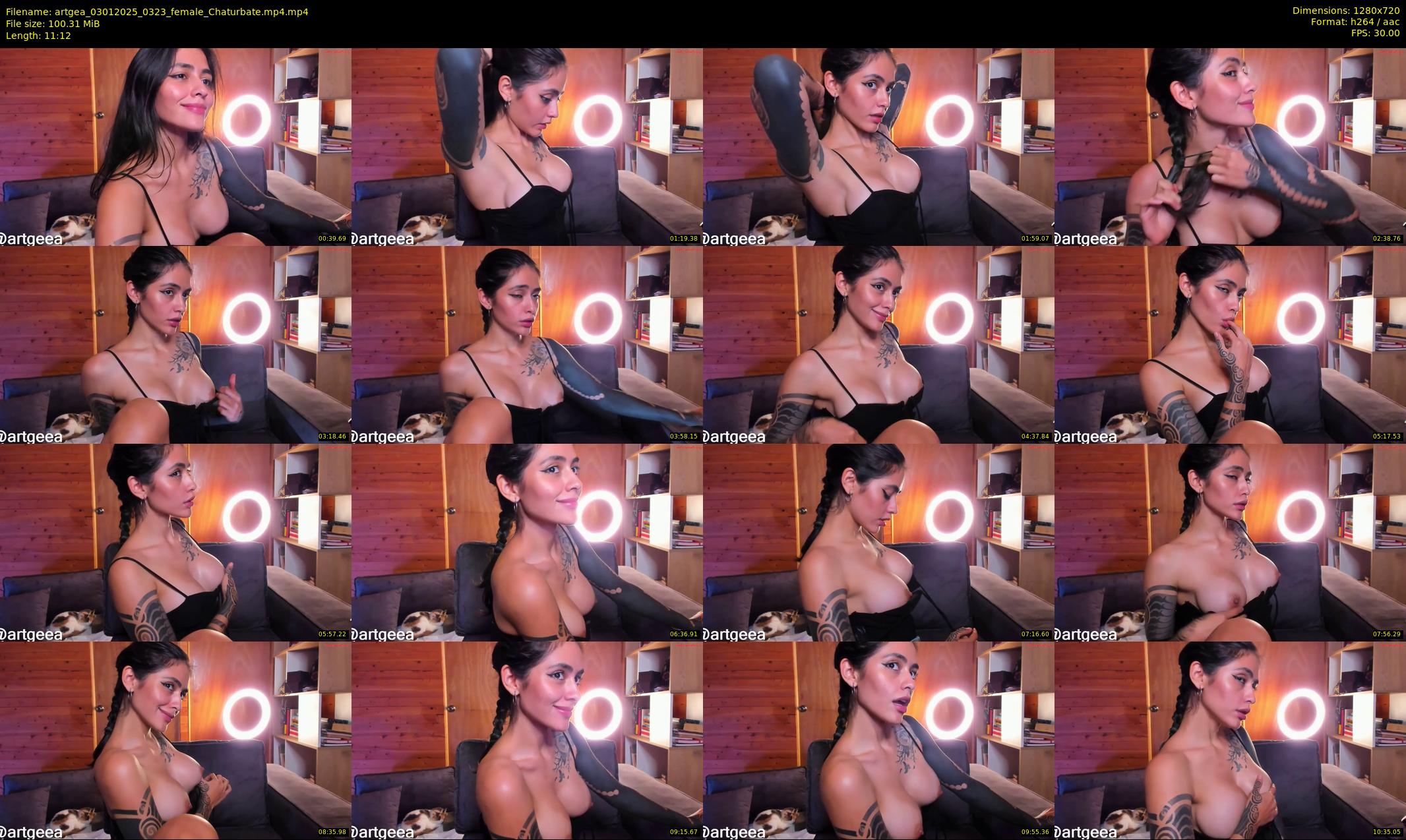 artgea — 12 minute Chaturbate female cam show recording, 720p, Jan 3, 2025