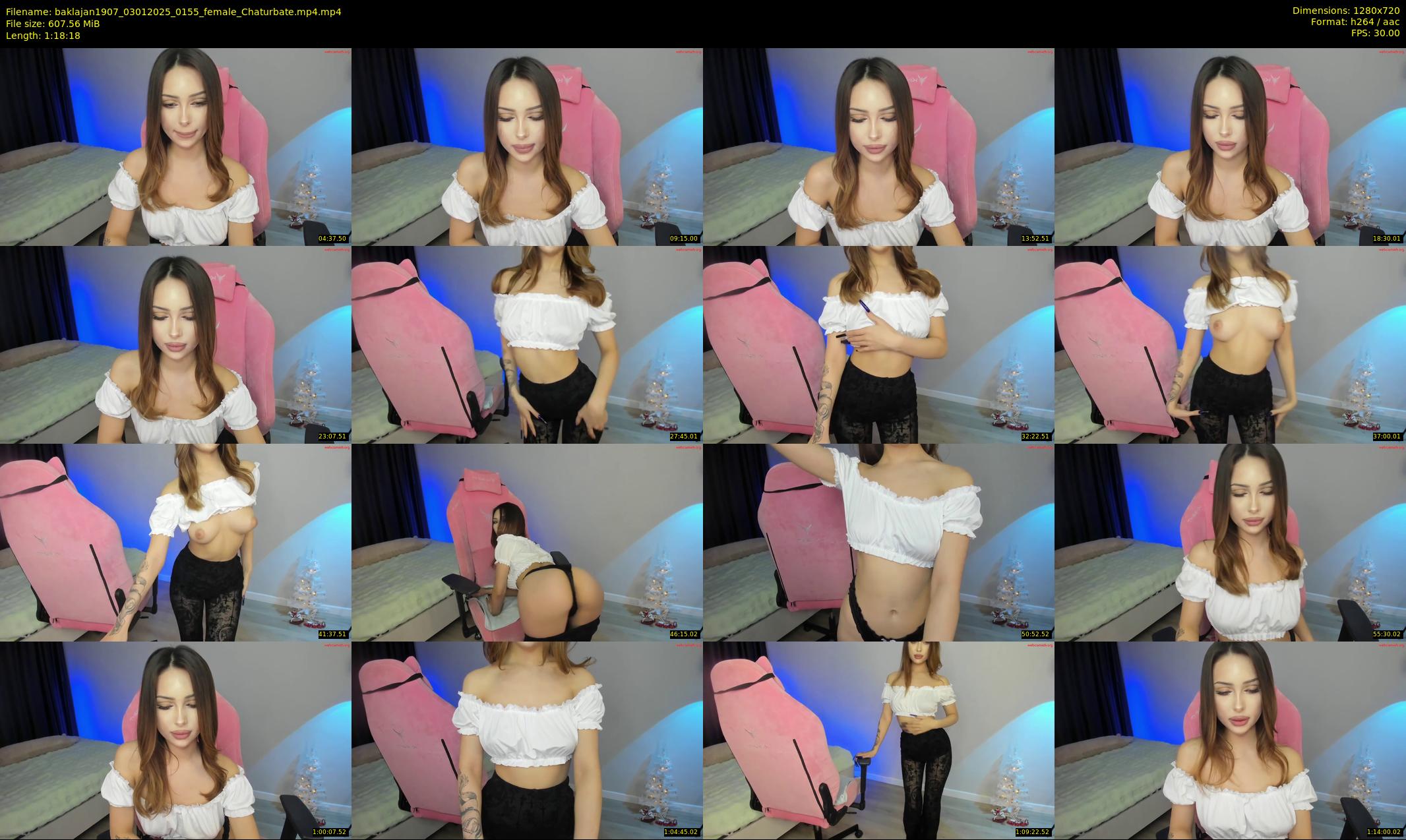 baklajan1907 — 79 minute Chaturbate female cam show recording, 720p, Jan 3, 2025