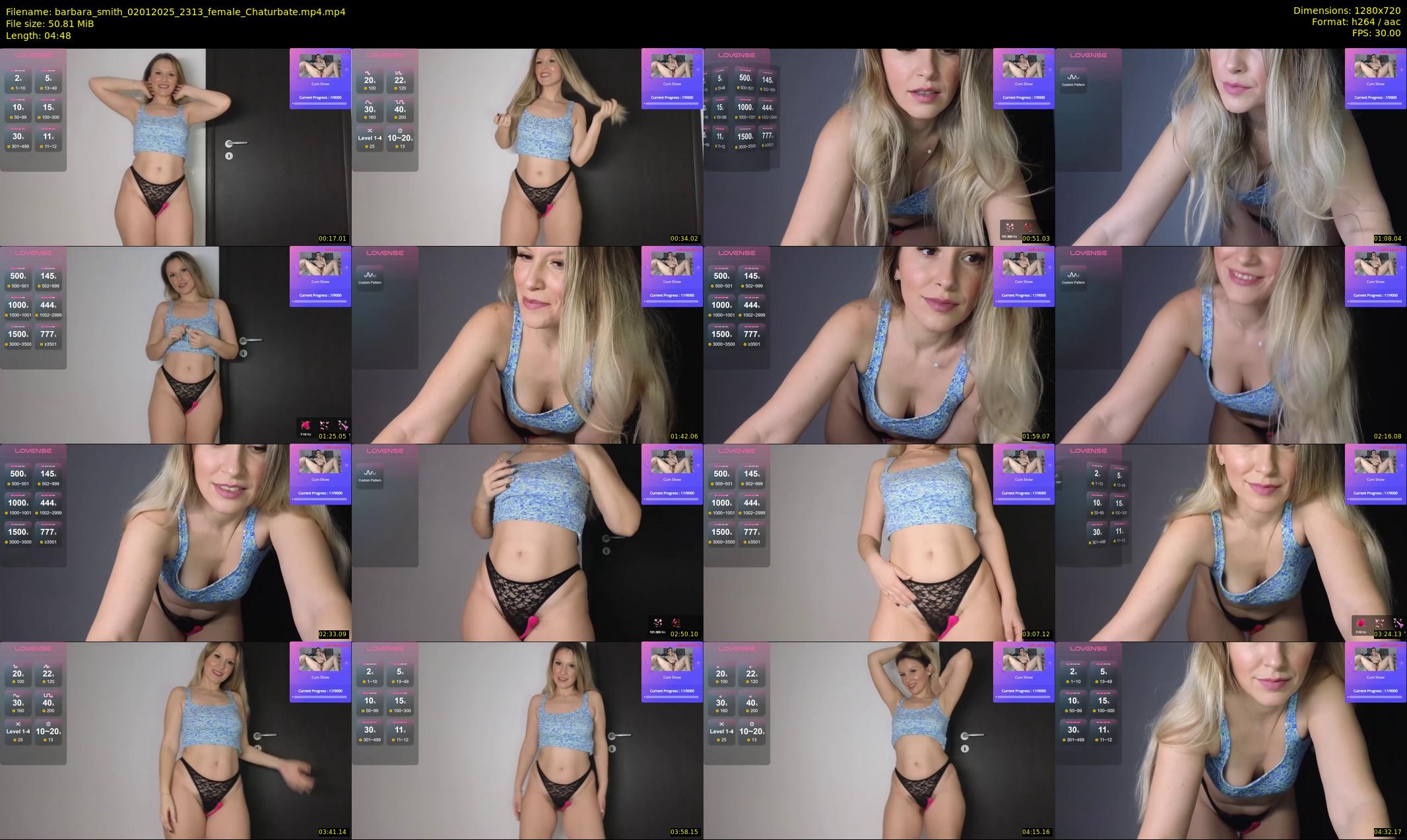 barbara_smith — 5 minute Chaturbate female cam show recording, 720p, Jan 2, 2025