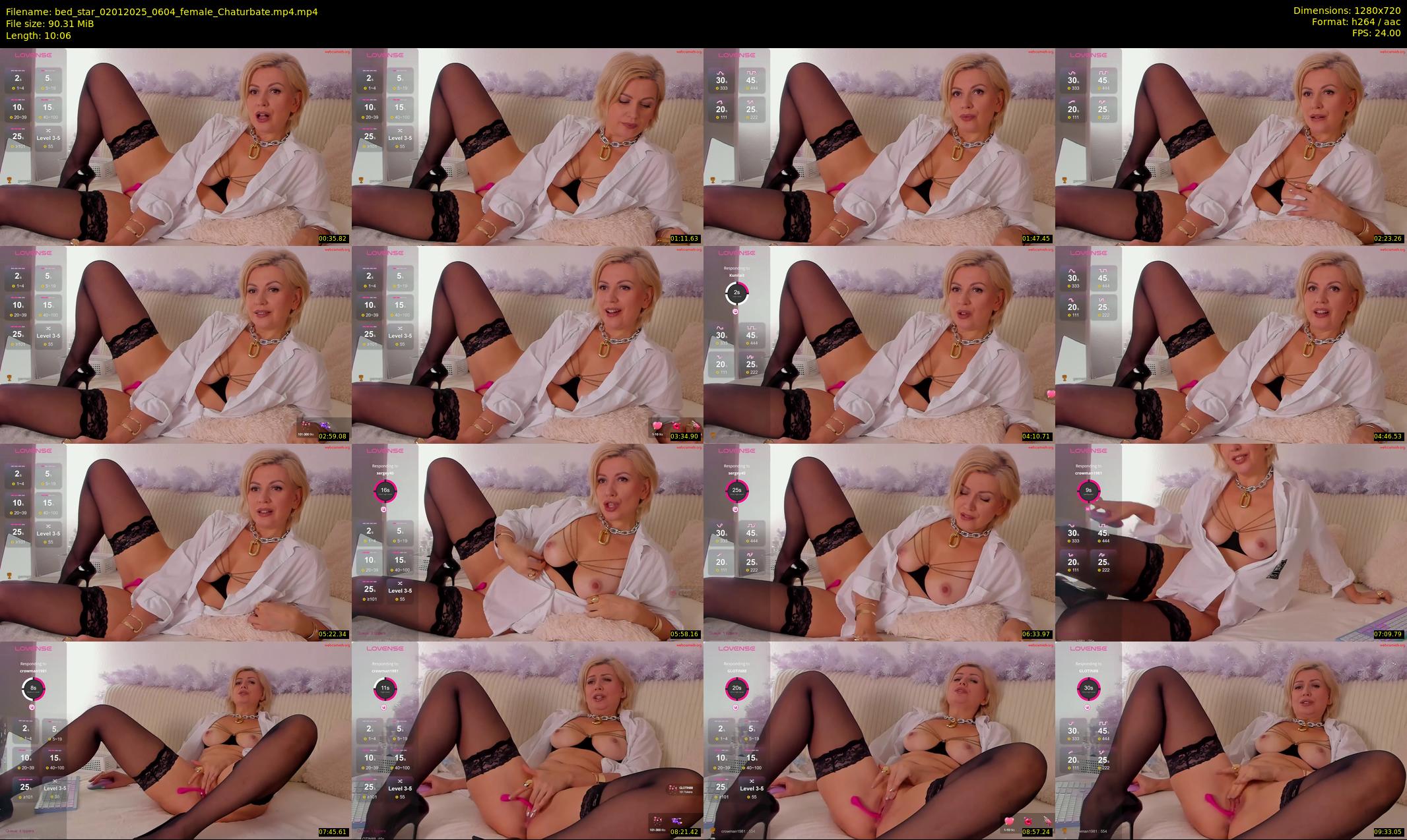 bed_star — 11 minute Chaturbate female cam show recording, 720p, Jan 2, 2025
