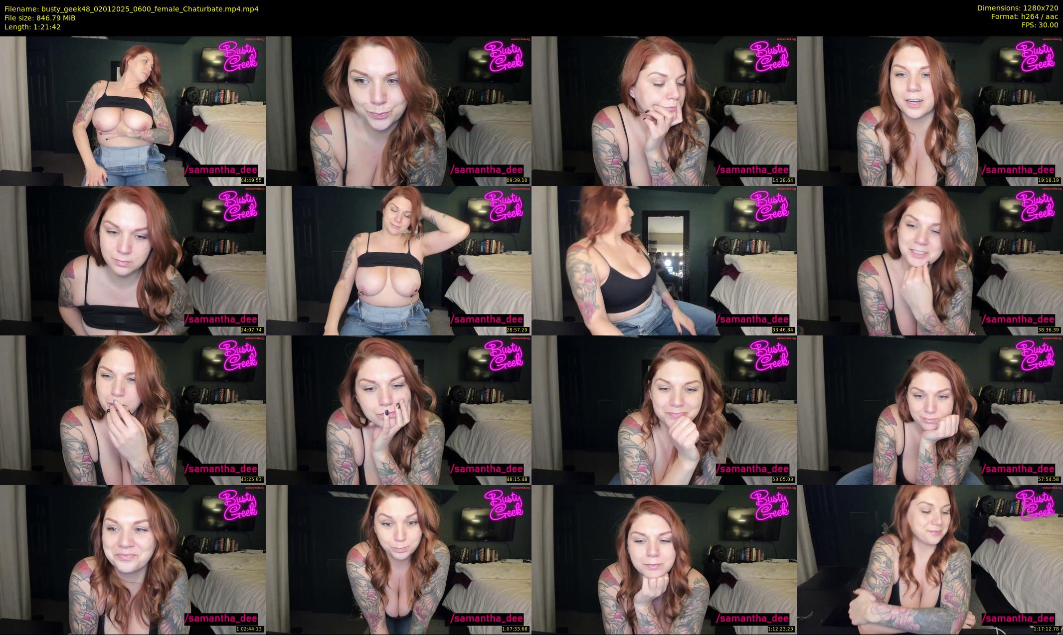 busty_geek48 — 82 minute Chaturbate female cam show recording, 720p, Jan 2, 2025