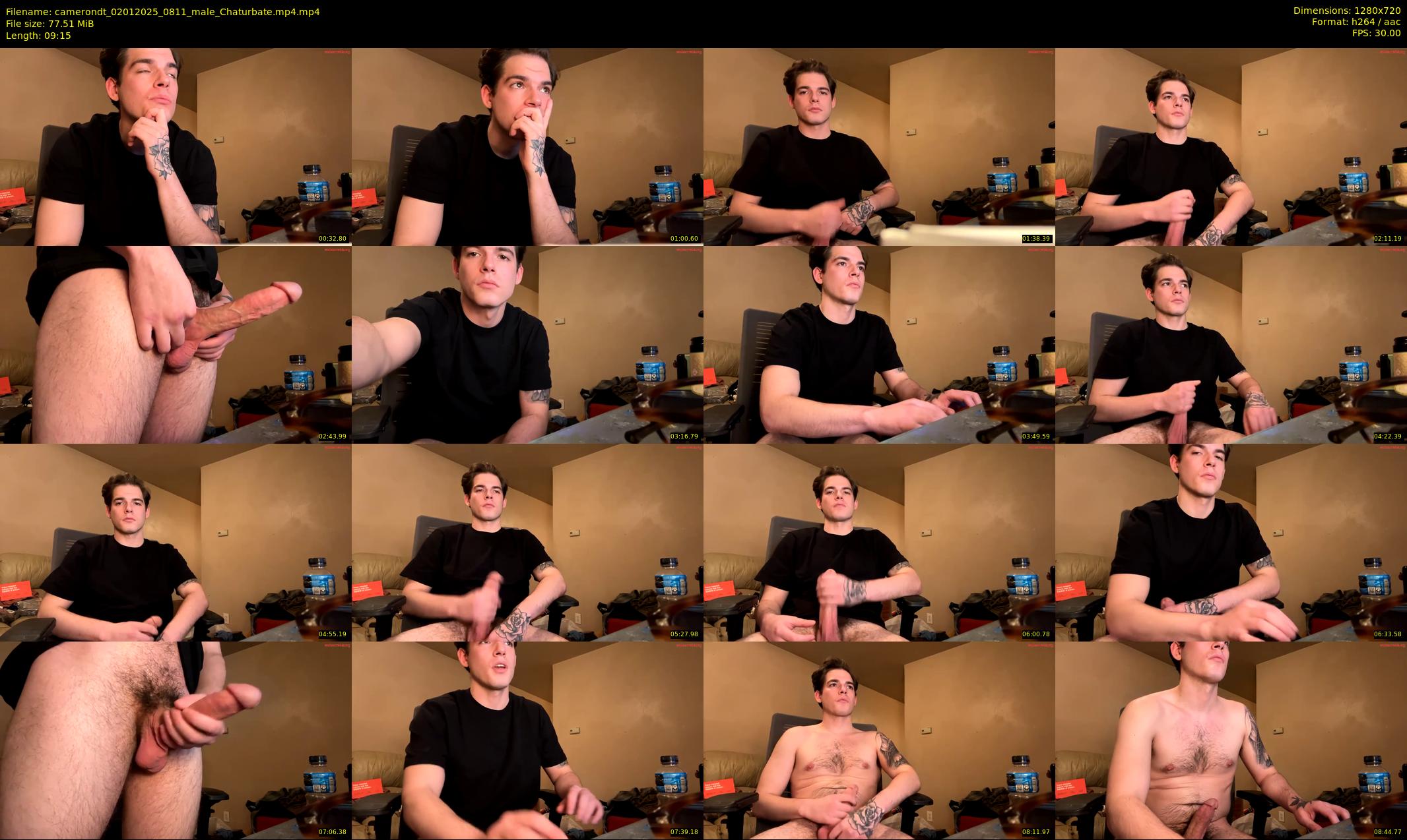 camerondt — 10 minute Chaturbate male cam show recording, 720p, Jan 2, 2025