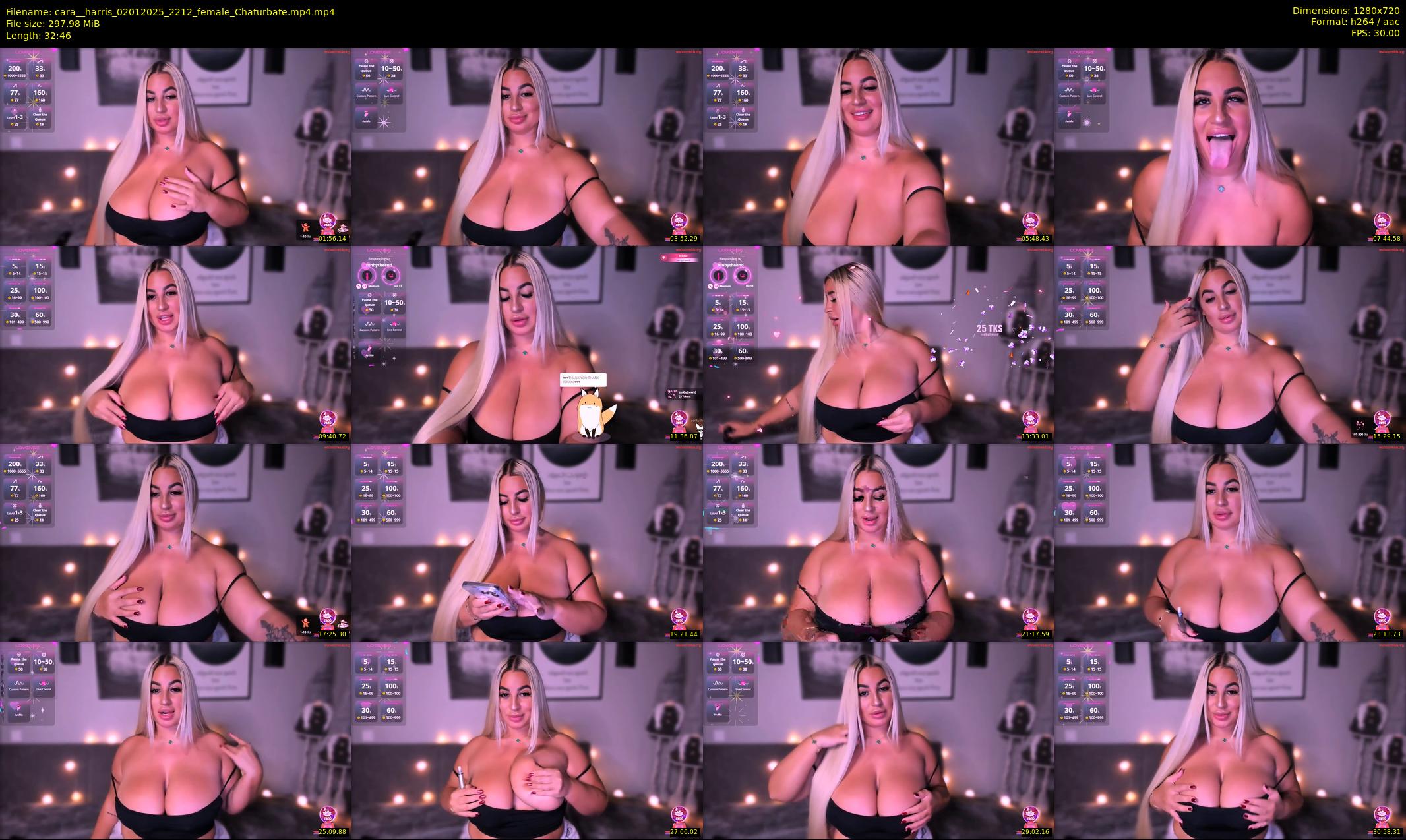 cara__harris — 33 minute Chaturbate female cam show recording, 720p, Jan 2, 2025