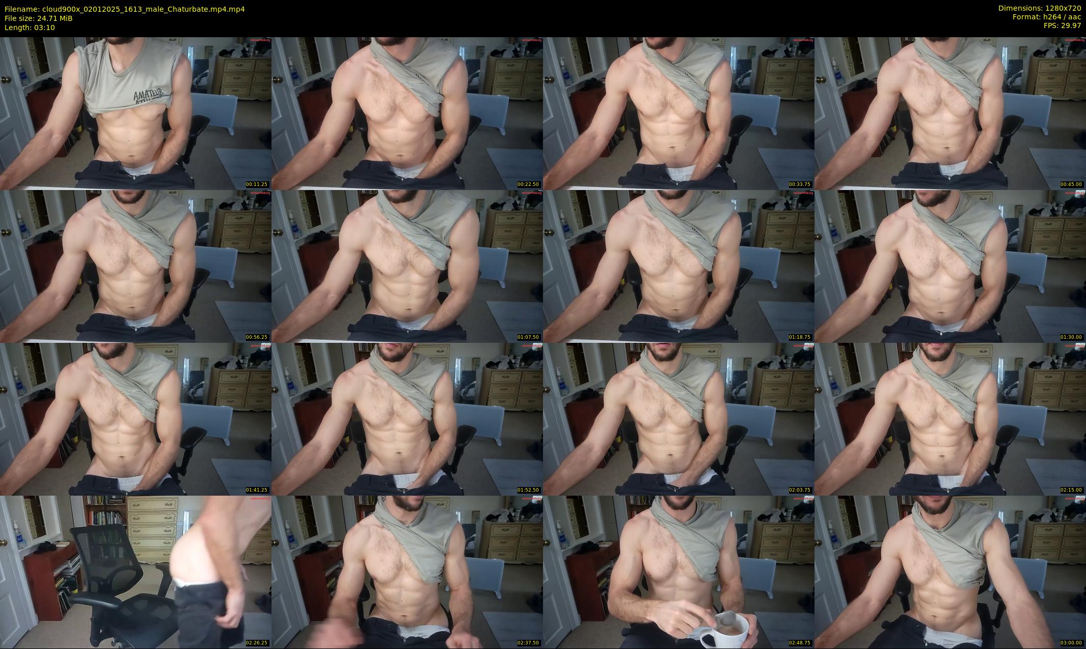 cloud900x — 4 minute Chaturbate male cam show recording, 720p, Jan 2, 2025