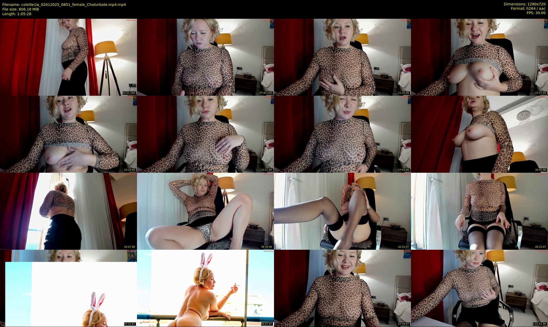 colette1w — 66 minute Chaturbate female cam show recording, 720p, Jan 2, 2025