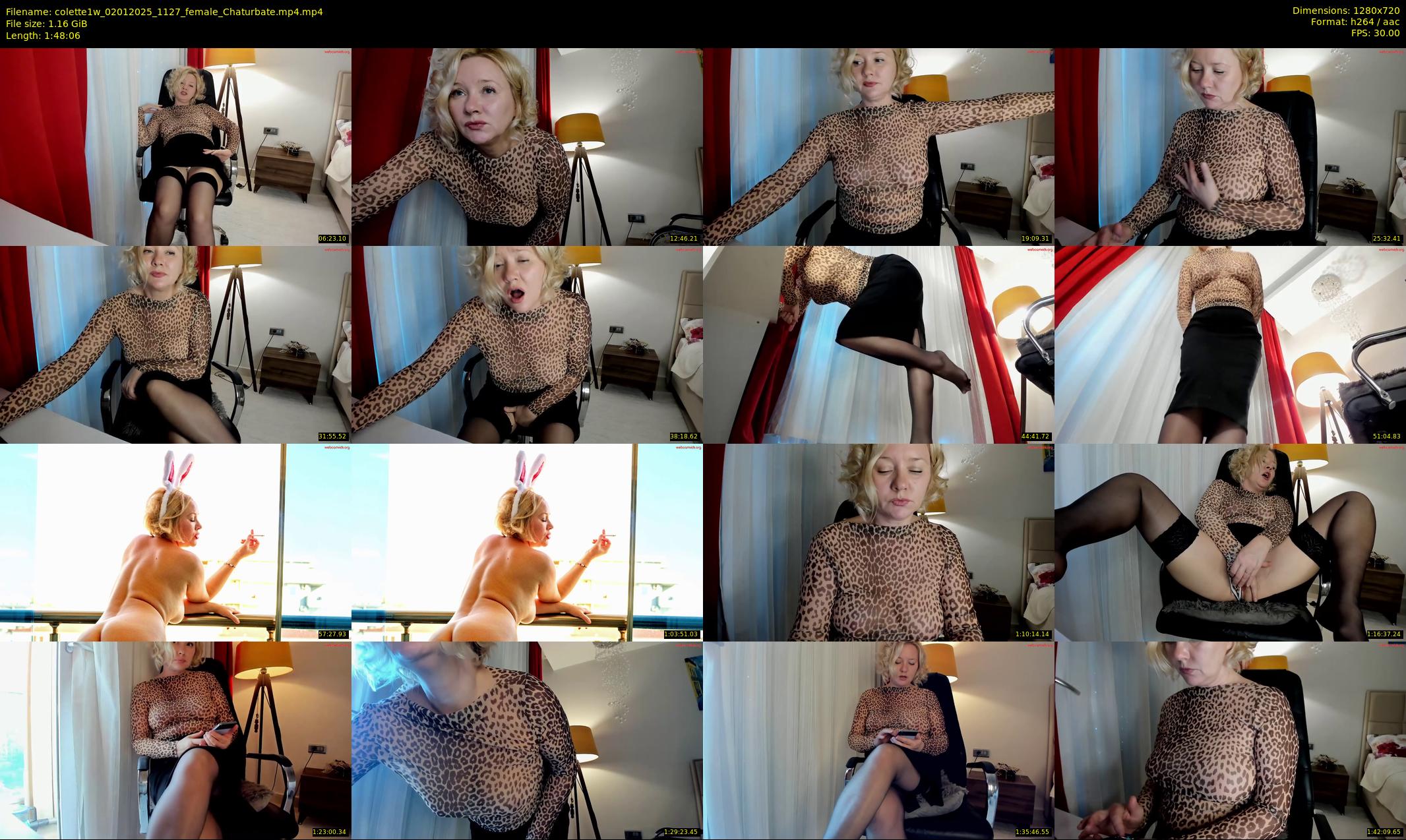 colette1w — 109 minute Chaturbate female cam show recording, 720p, Jan 2, 2025
