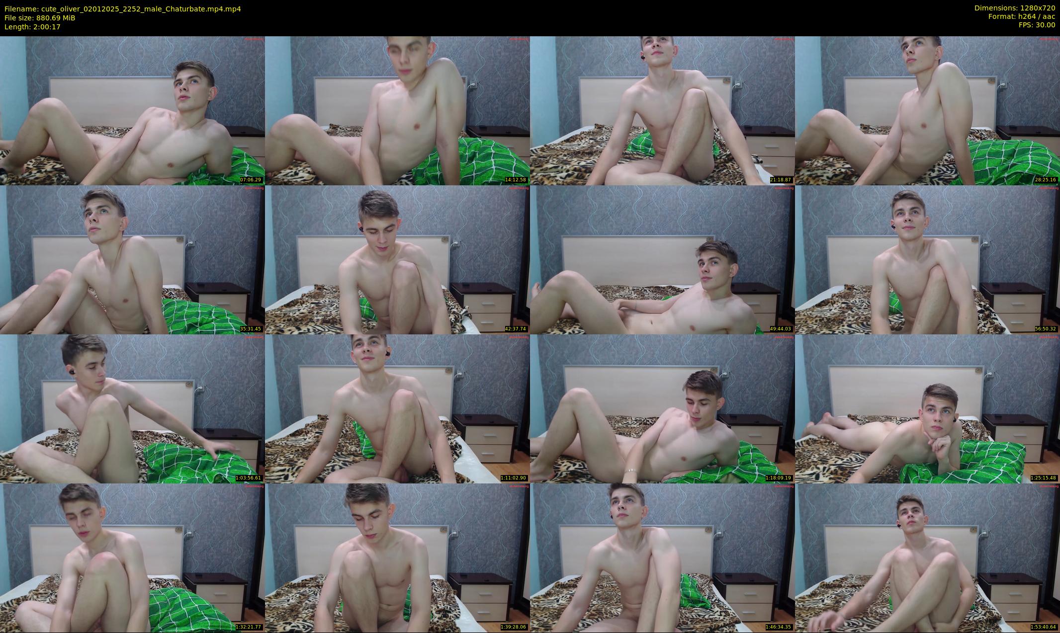 cute_oliver — 121 minute Chaturbate male cam show recording, 720p, Jan 2, 2025