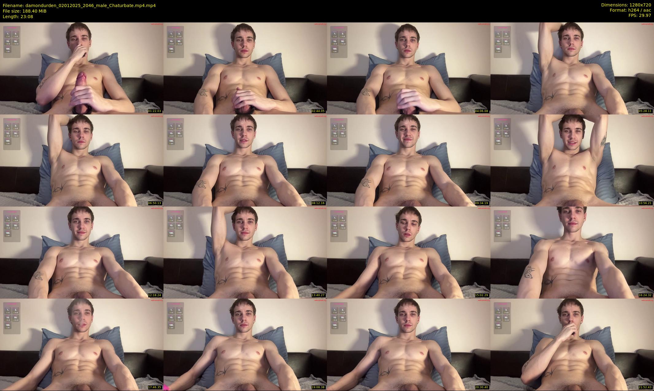 damondurden — 24 minute Chaturbate male cam show recording, 720p, Jan 2, 2025