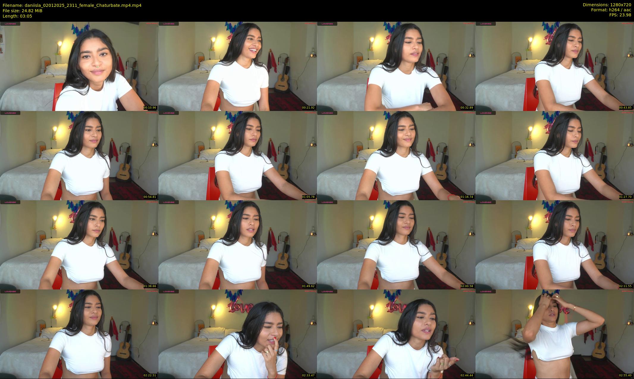 daniisla — 4 minute Chaturbate female cam show recording, 720p, Jan 2, 2025
