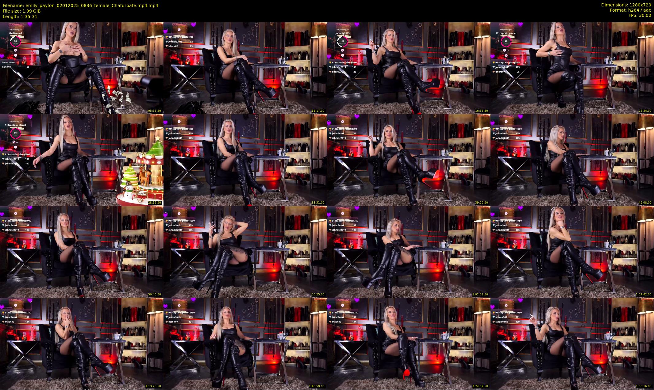 emily_payton — 96 minute Chaturbate female cam show recording, 720p, Jan 2, 2025