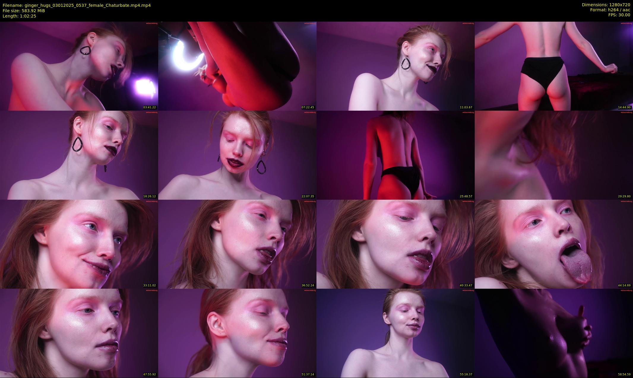 ginger_hugs — 63 minute Chaturbate female cam show recording, 720p, Jan 3, 2025