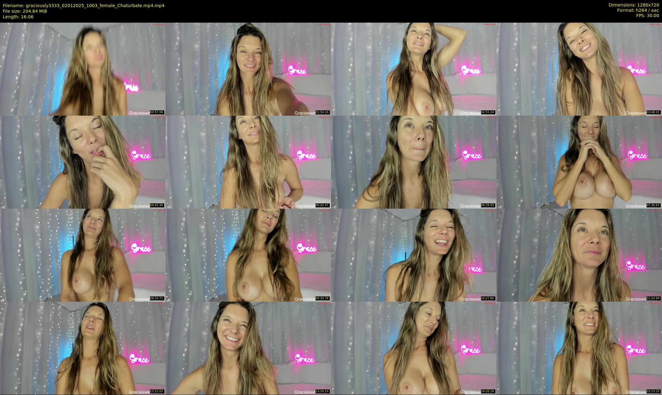 graciously3333 — 17 minute Chaturbate female cam show recording, 720p, Jan 2, 2025