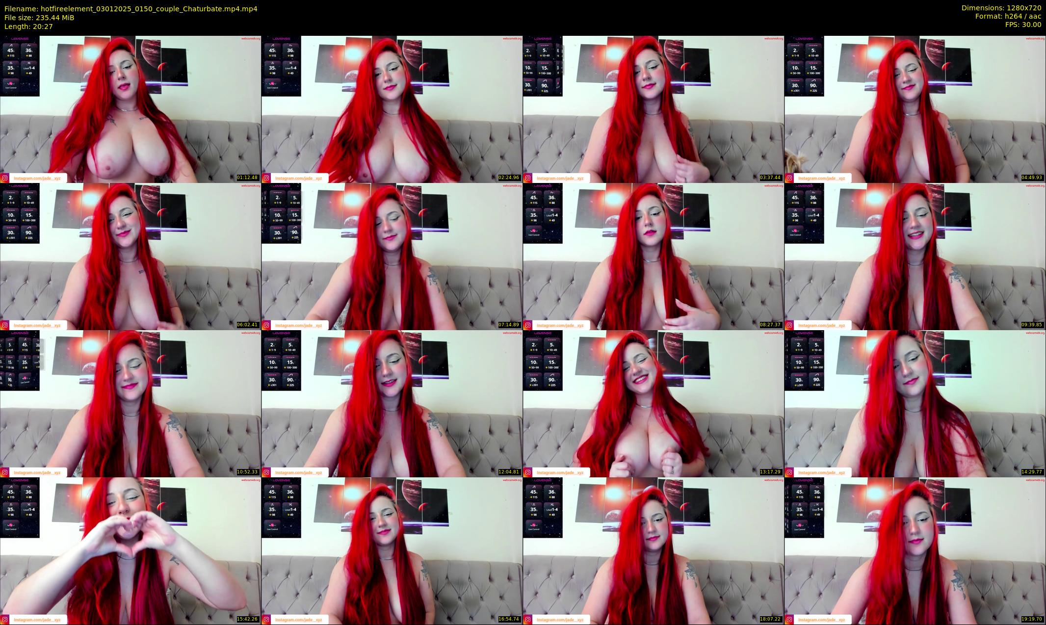 hotfireelement — 21 minute Chaturbate couple cam show recording, 720p, Jan 3, 2025
