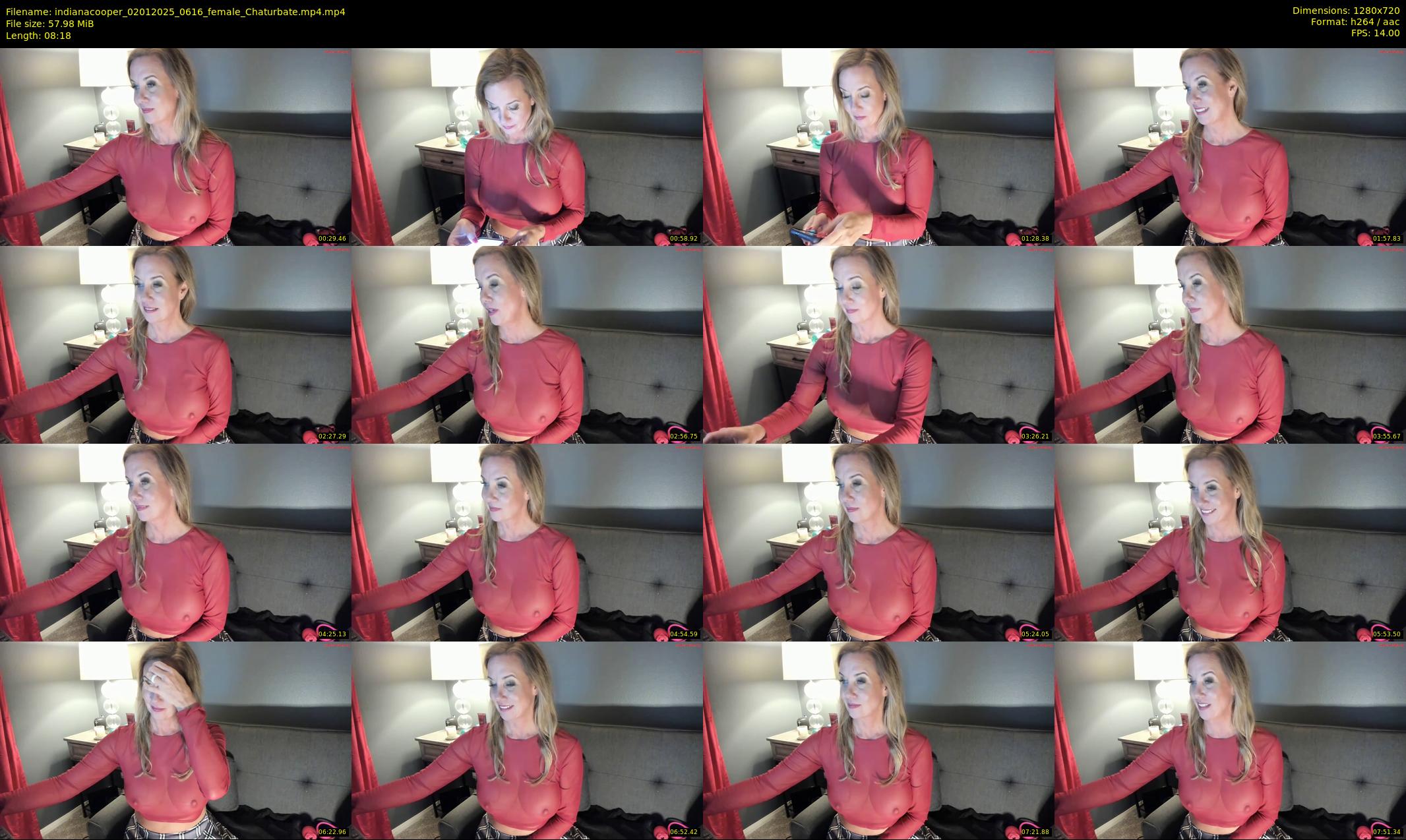 indianacooper — 9 minute Chaturbate female cam show recording, 720p, Jan 2, 2025