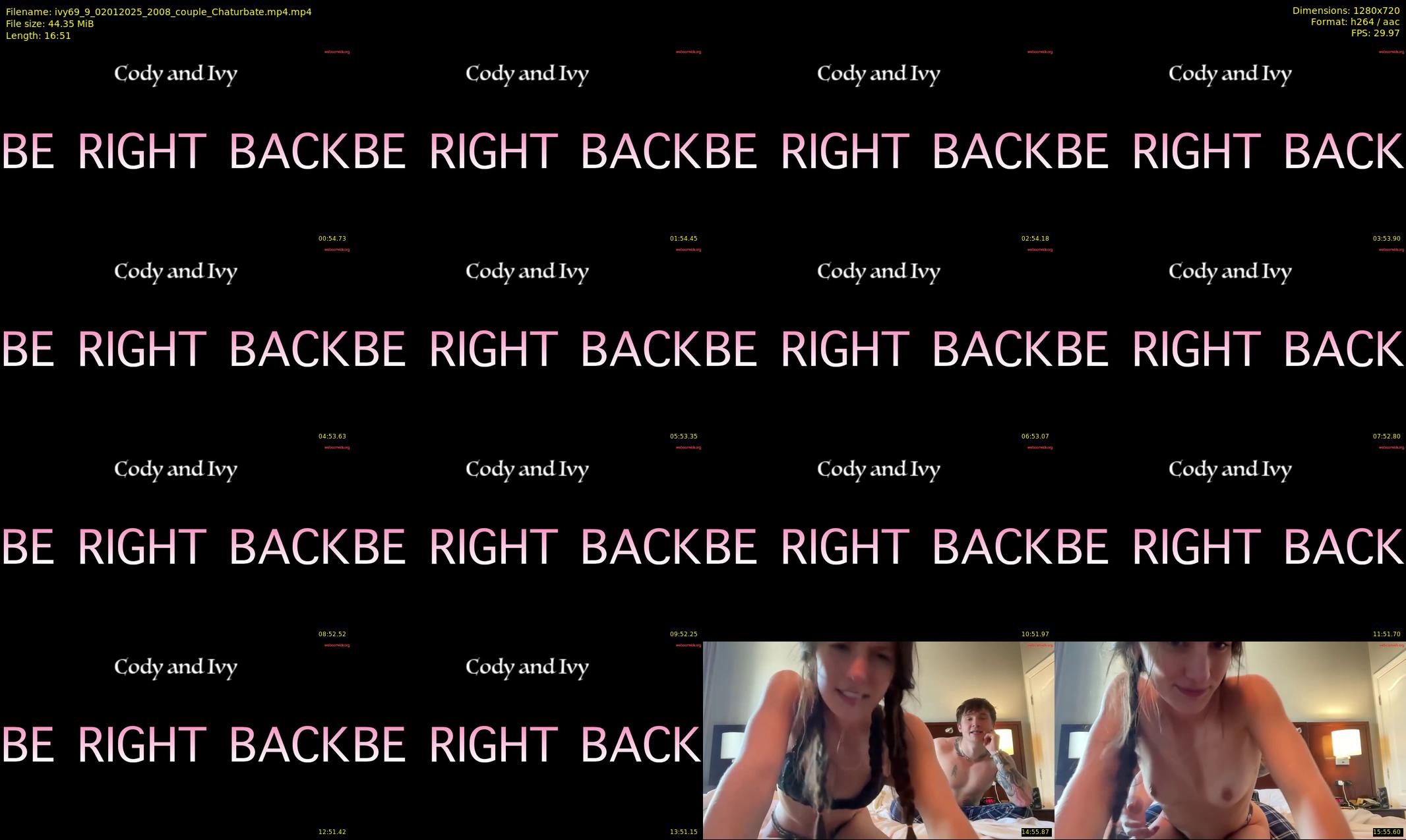 ivy69_9 — 17 minute Chaturbate couple cam show recording, 720p, Jan 2, 2025