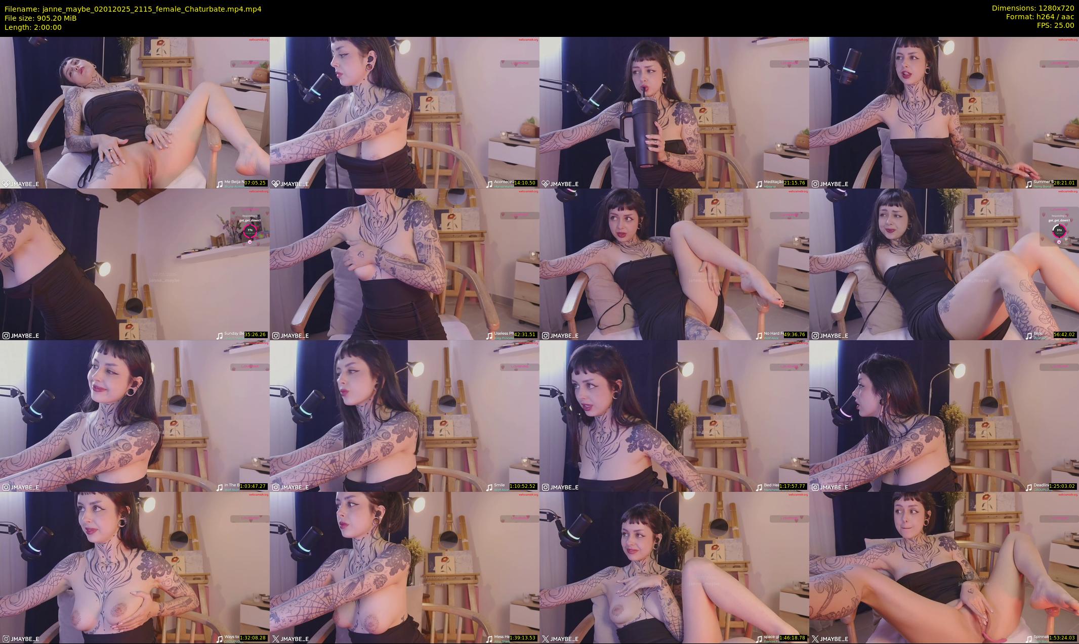 janne_maybe — 120 minute Chaturbate female cam show recording, 720p, Jan 2, 2025
