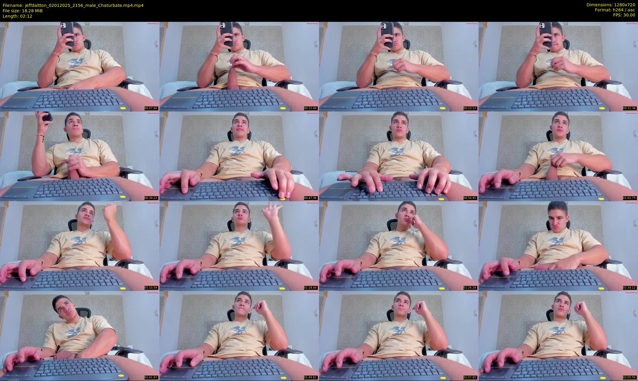 jeffdaltton — 3 minute Chaturbate male cam show recording, 720p, Jan 2, 2025