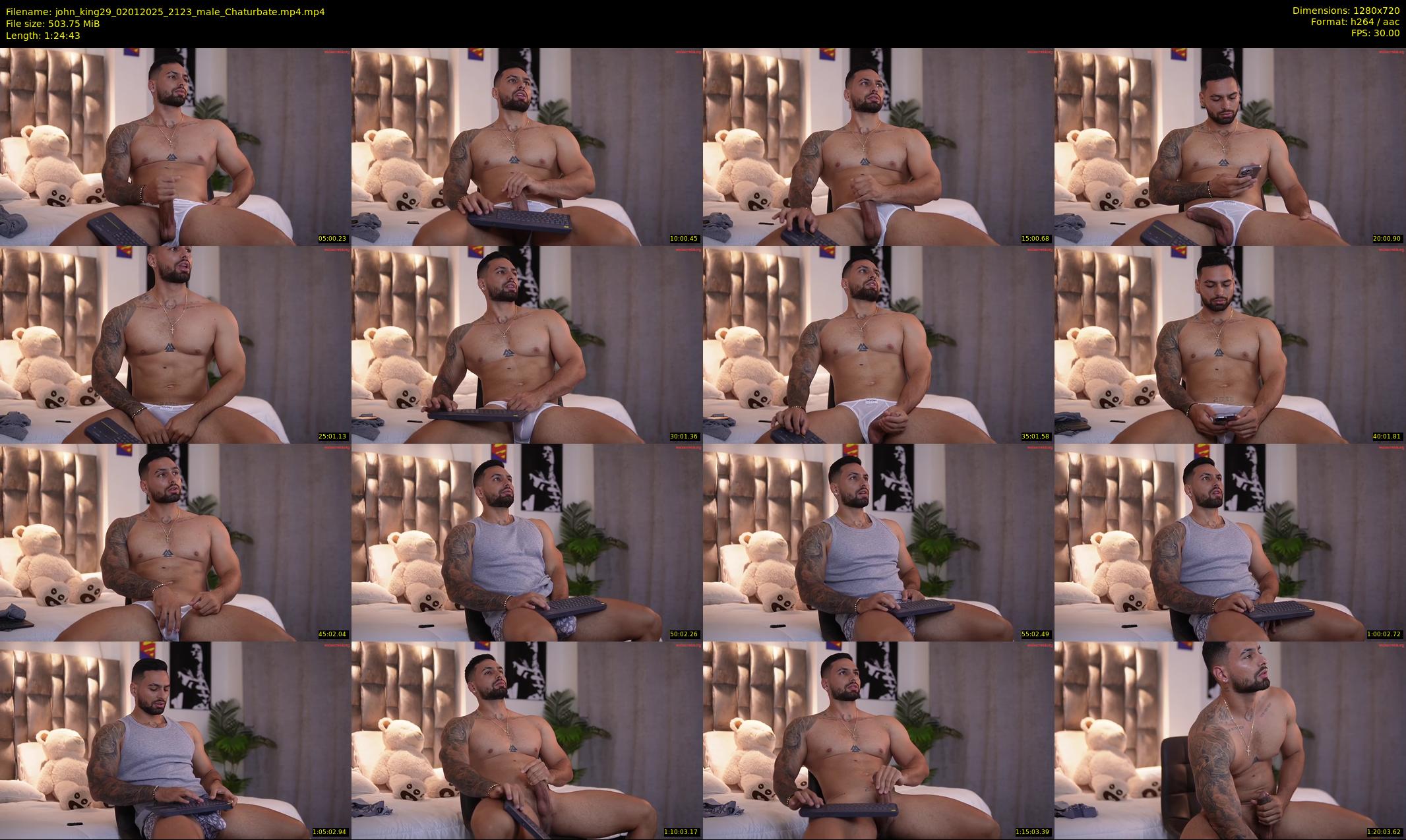 john_king29 — 85 minute Chaturbate male cam show recording, 720p, Jan 2, 2025