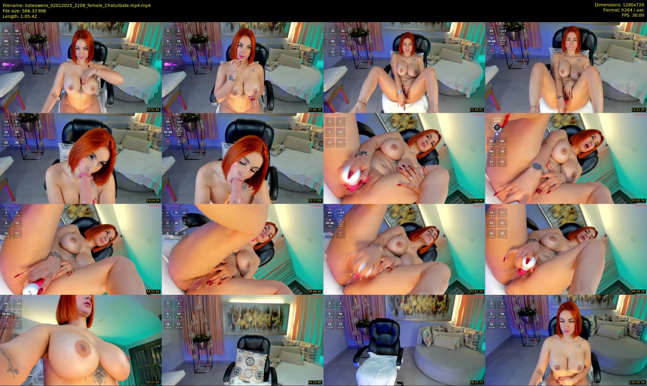 kateowens — 66 minute Chaturbate female cam show recording, 720p, Jan 2, 2025