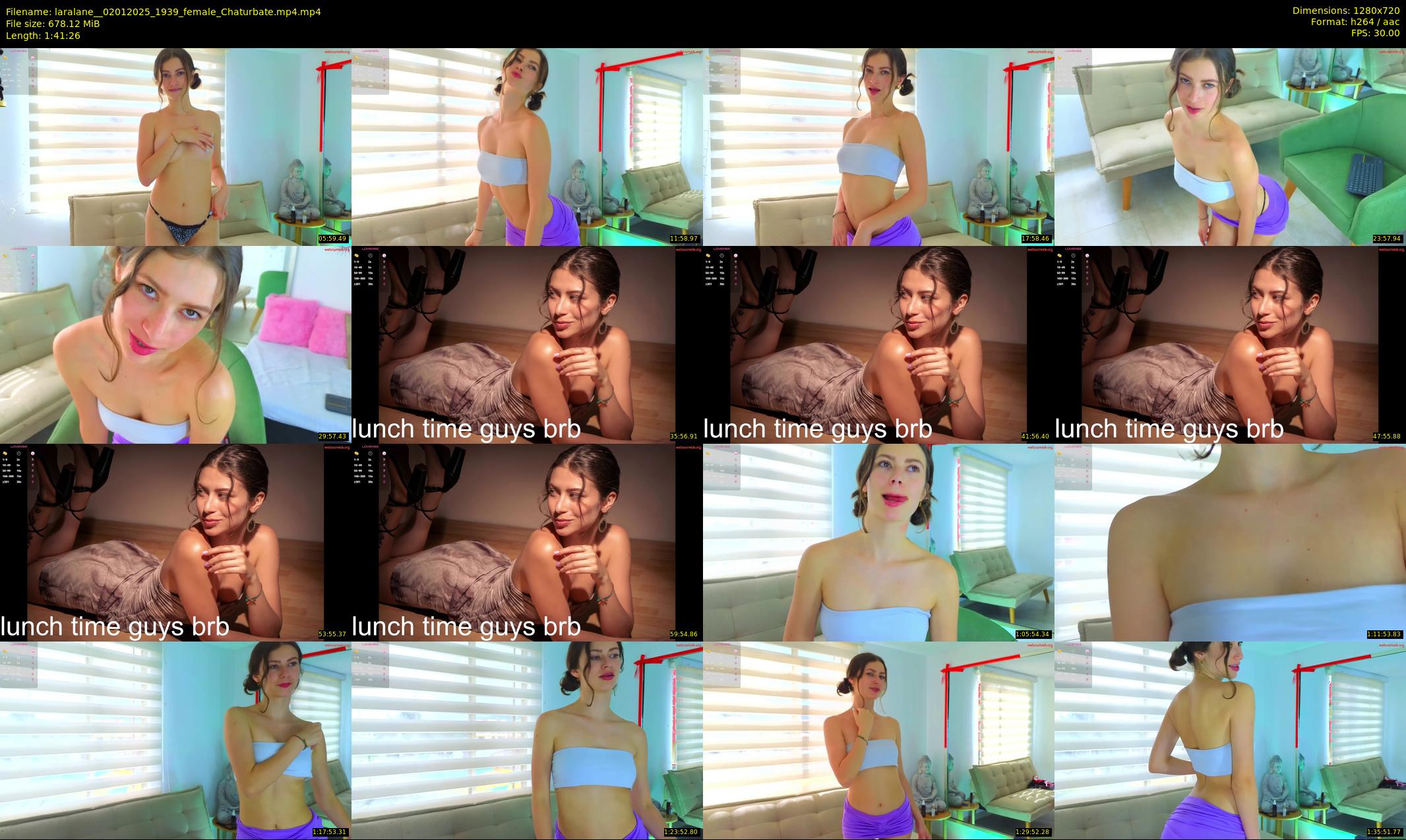 laralane_ — 102 minute Chaturbate female cam show recording, 720p, Jan 2, 2025