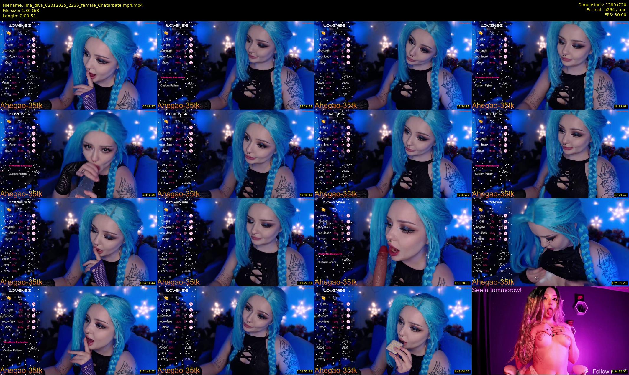 lina_diva — 121 minute Chaturbate female cam show recording, 720p, Jan 2, 2025