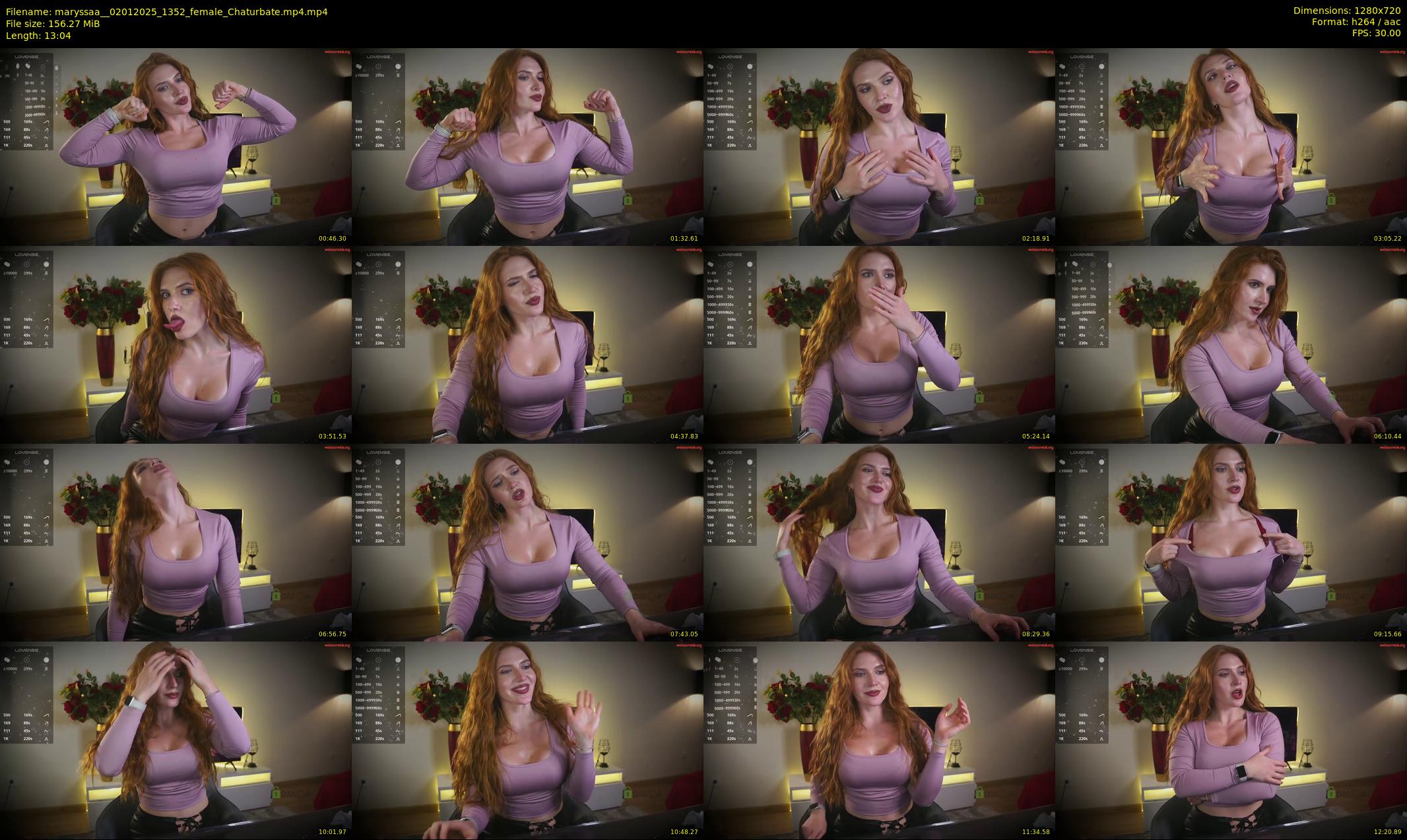 maryssaa_ — 14 minute Chaturbate female cam show recording, 720p, Jan 2, 2025