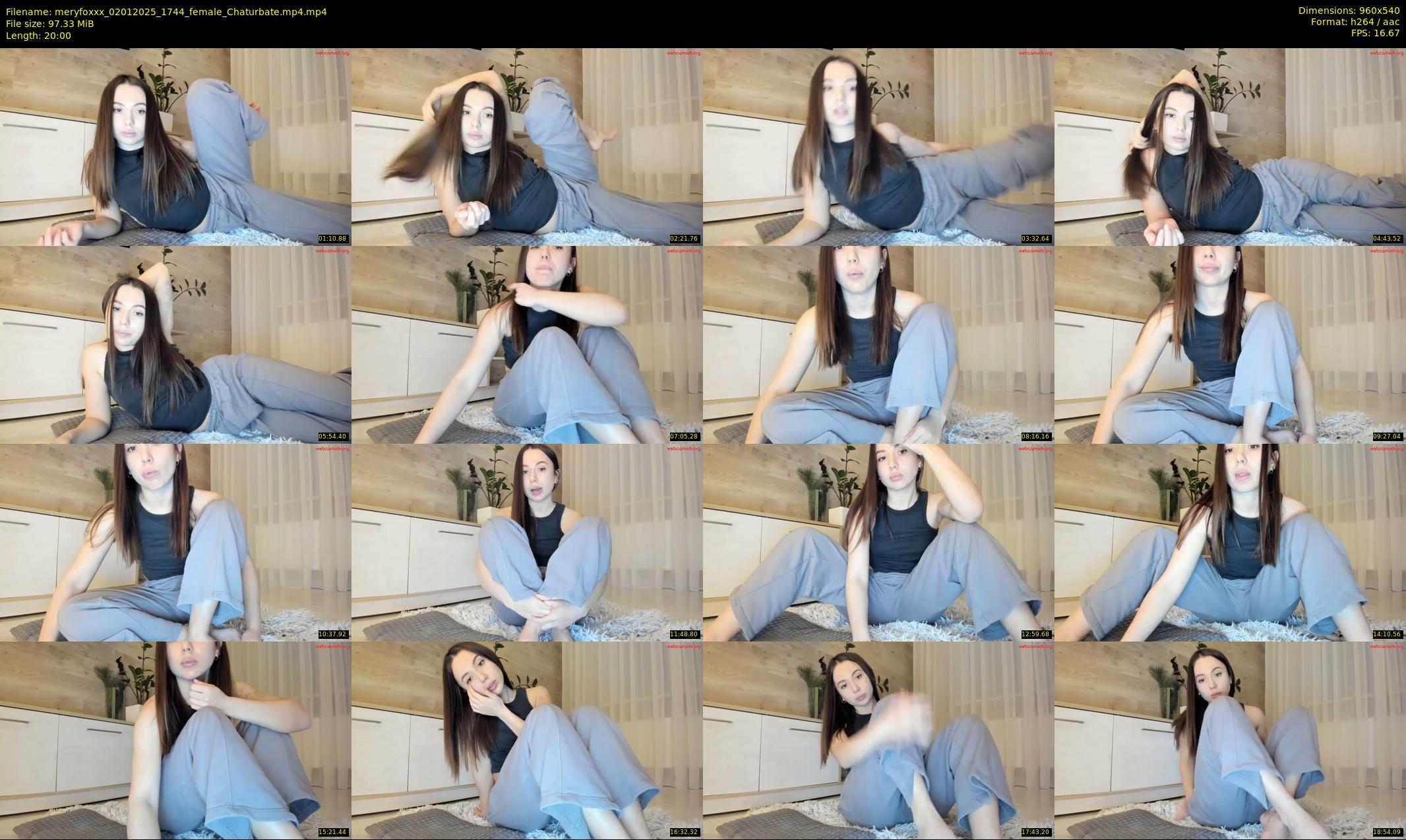 meryfoxxx — 20 minute Chaturbate female cam show recording, 480p, Jan 2, 2025