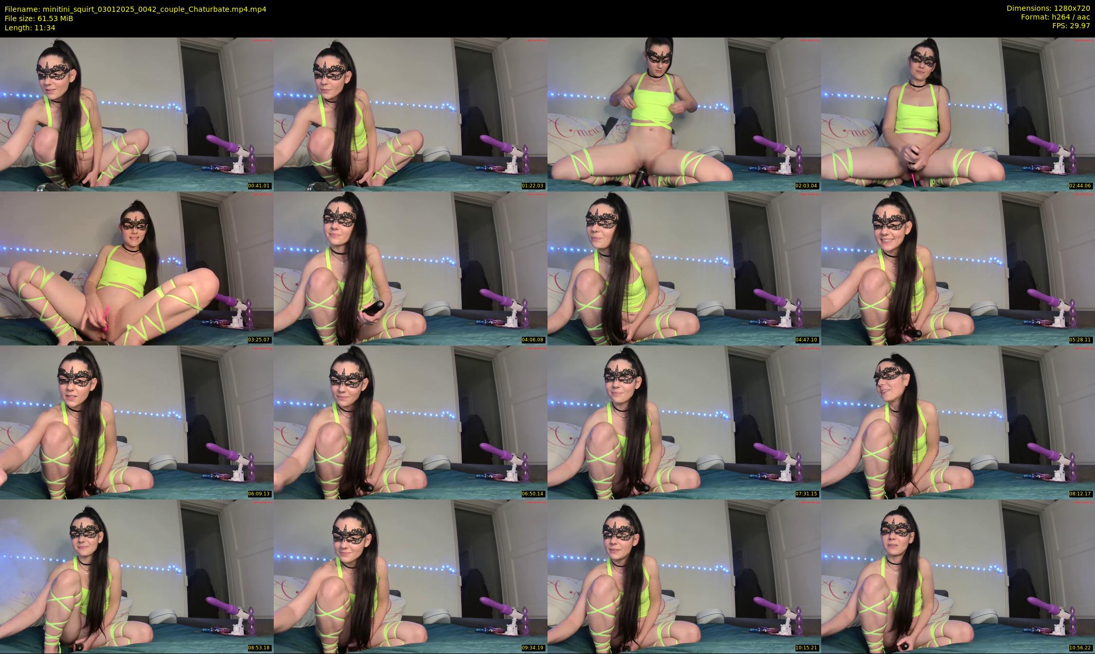 minitini_squirt — 12 minute Chaturbate couple cam show recording, 720p, Jan 3, 2025